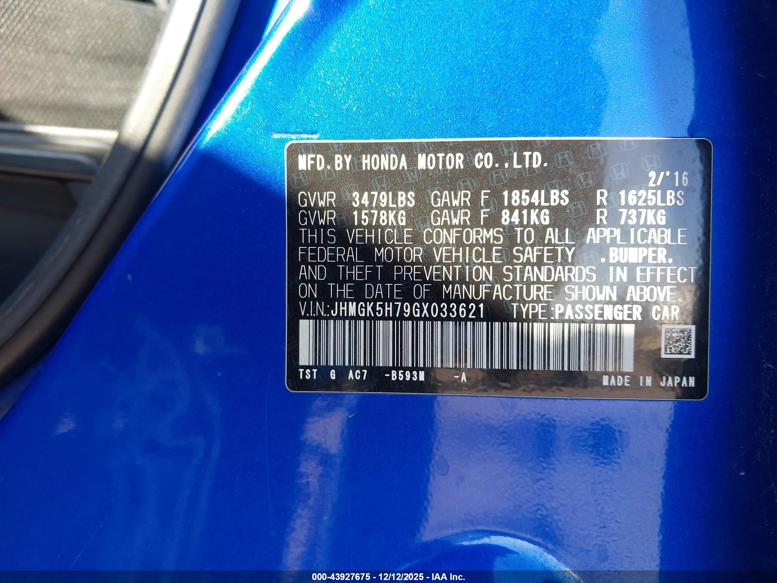 HONDA FIT image 9
