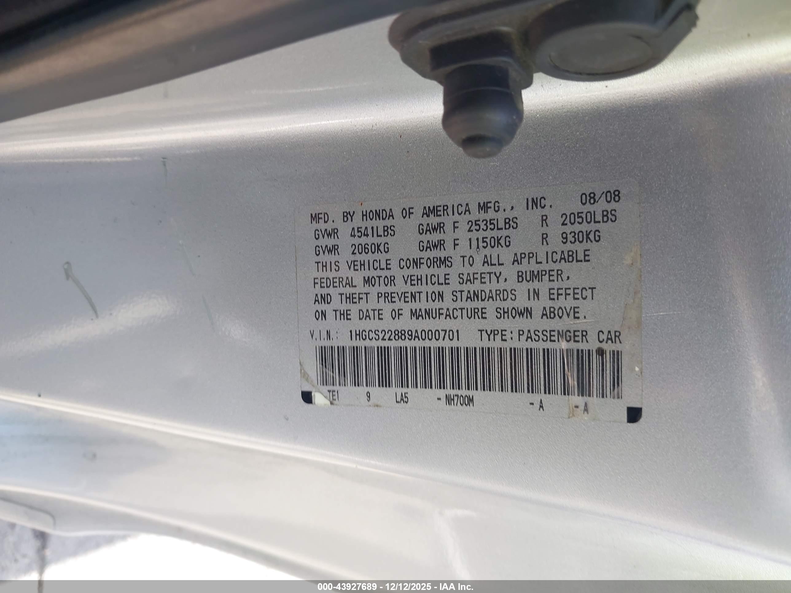 HONDA ACCORD image 9
