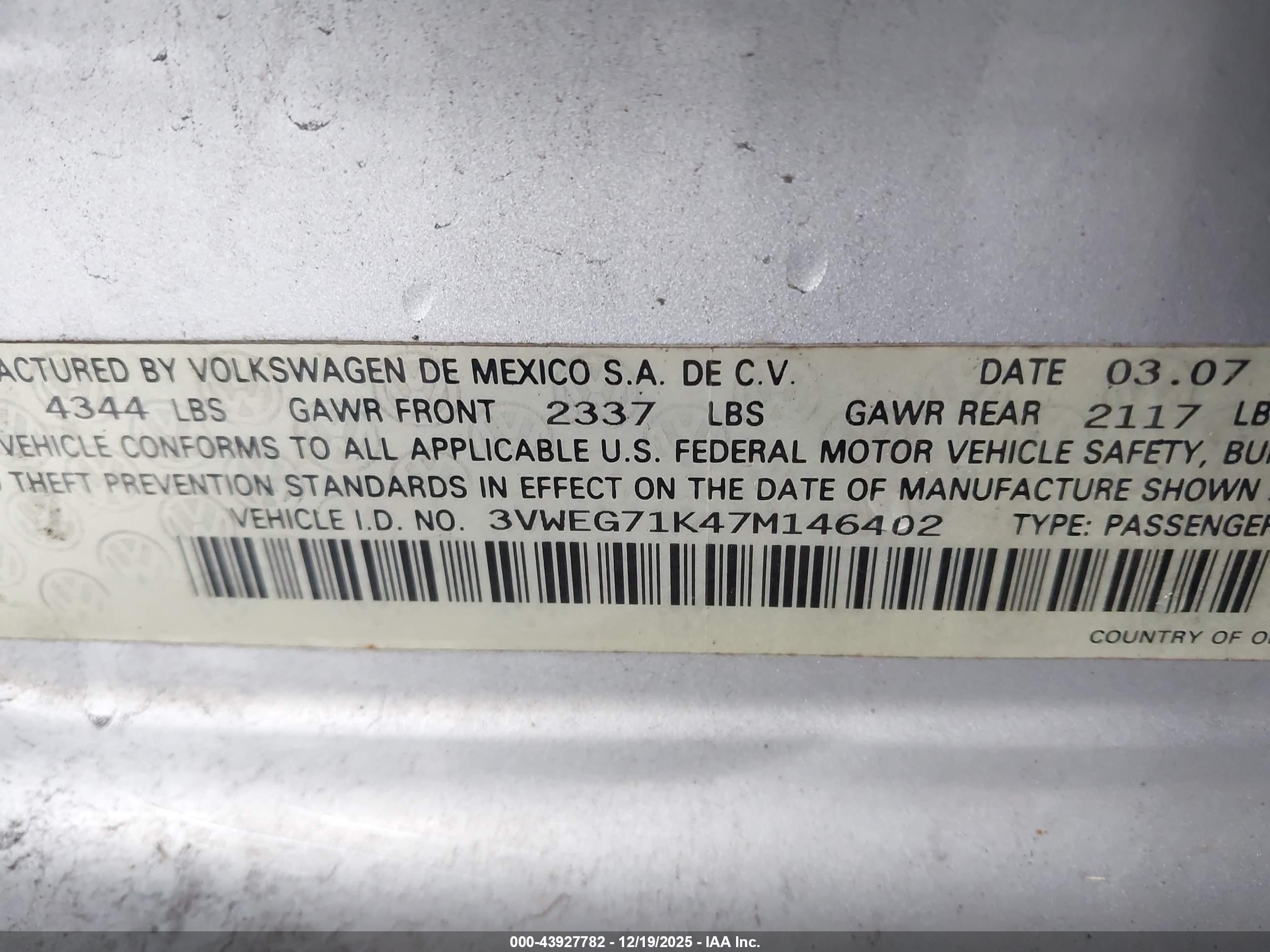 VOLKSWAGEN JETTA image 9