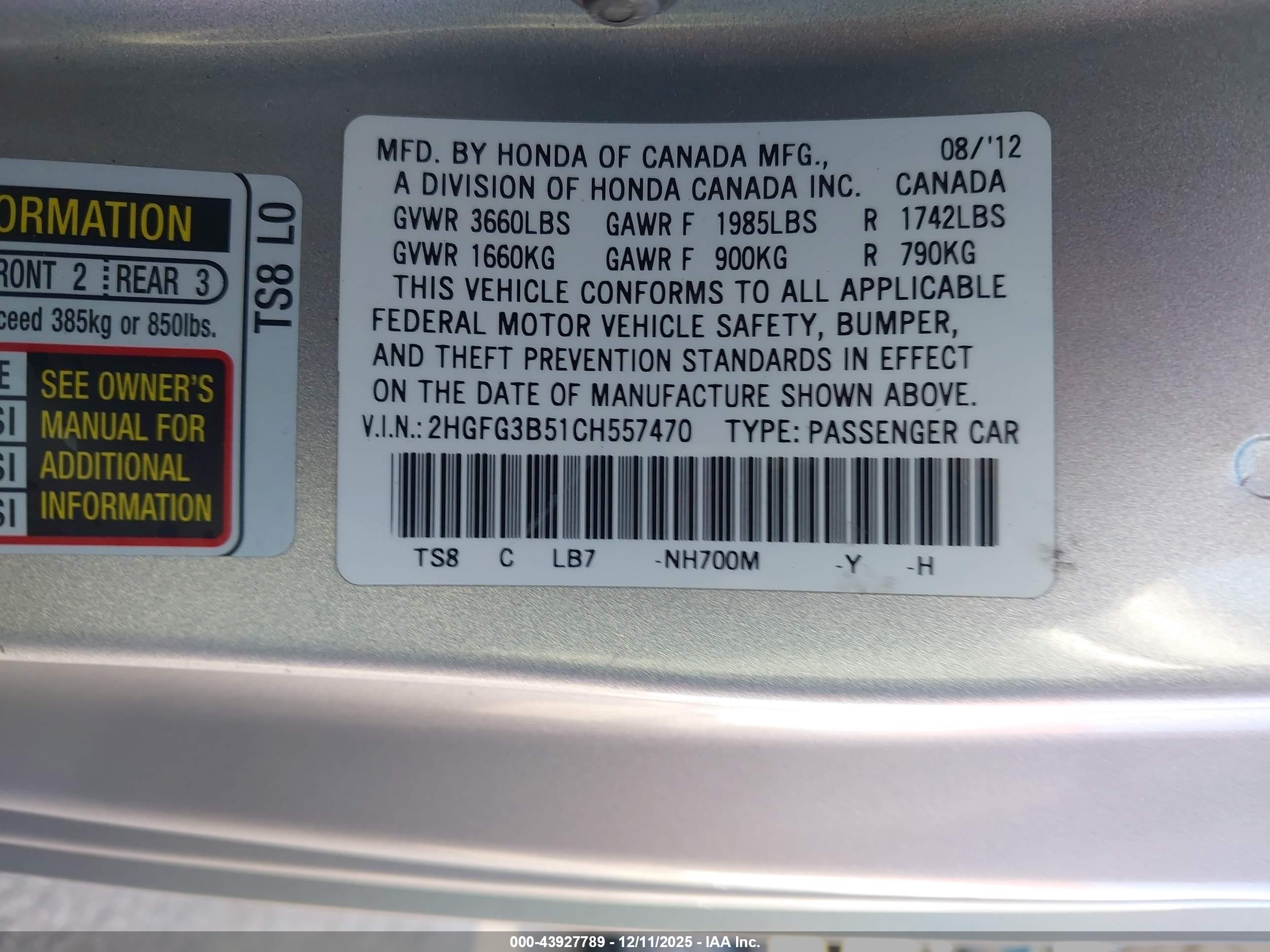 HONDA CIVIC image 9