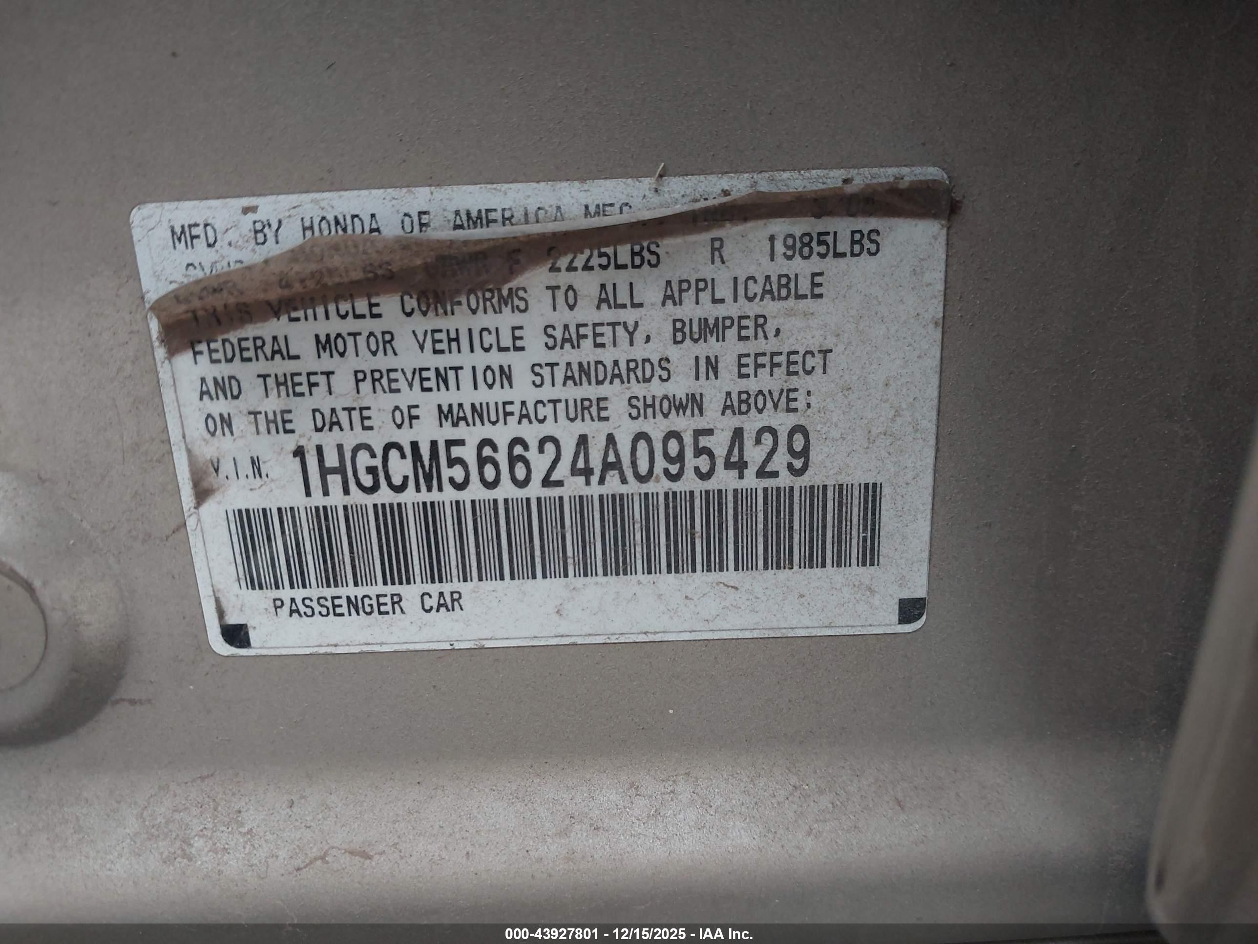 HONDA ACCORD image 9