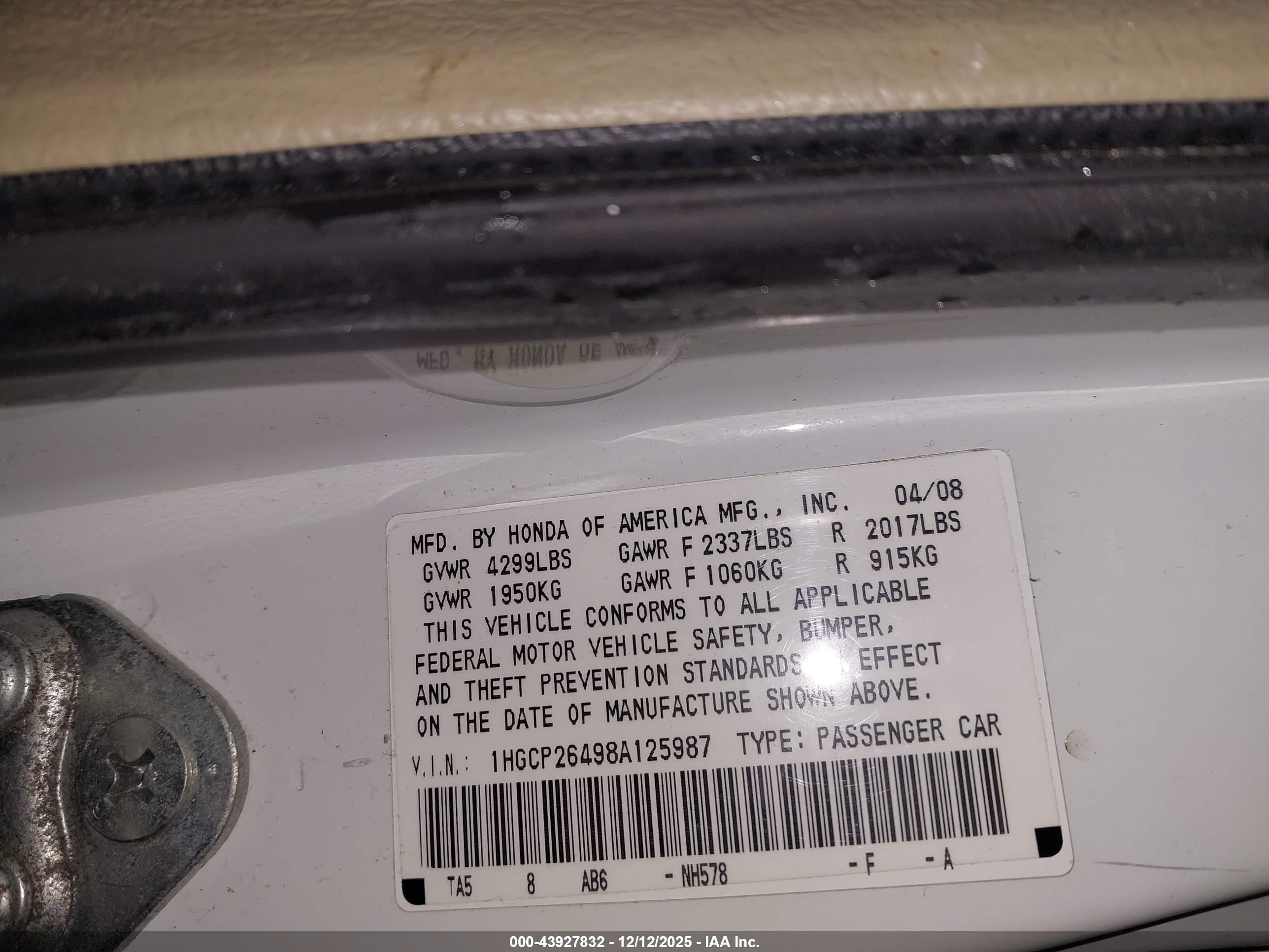 HONDA ACCORD image 9