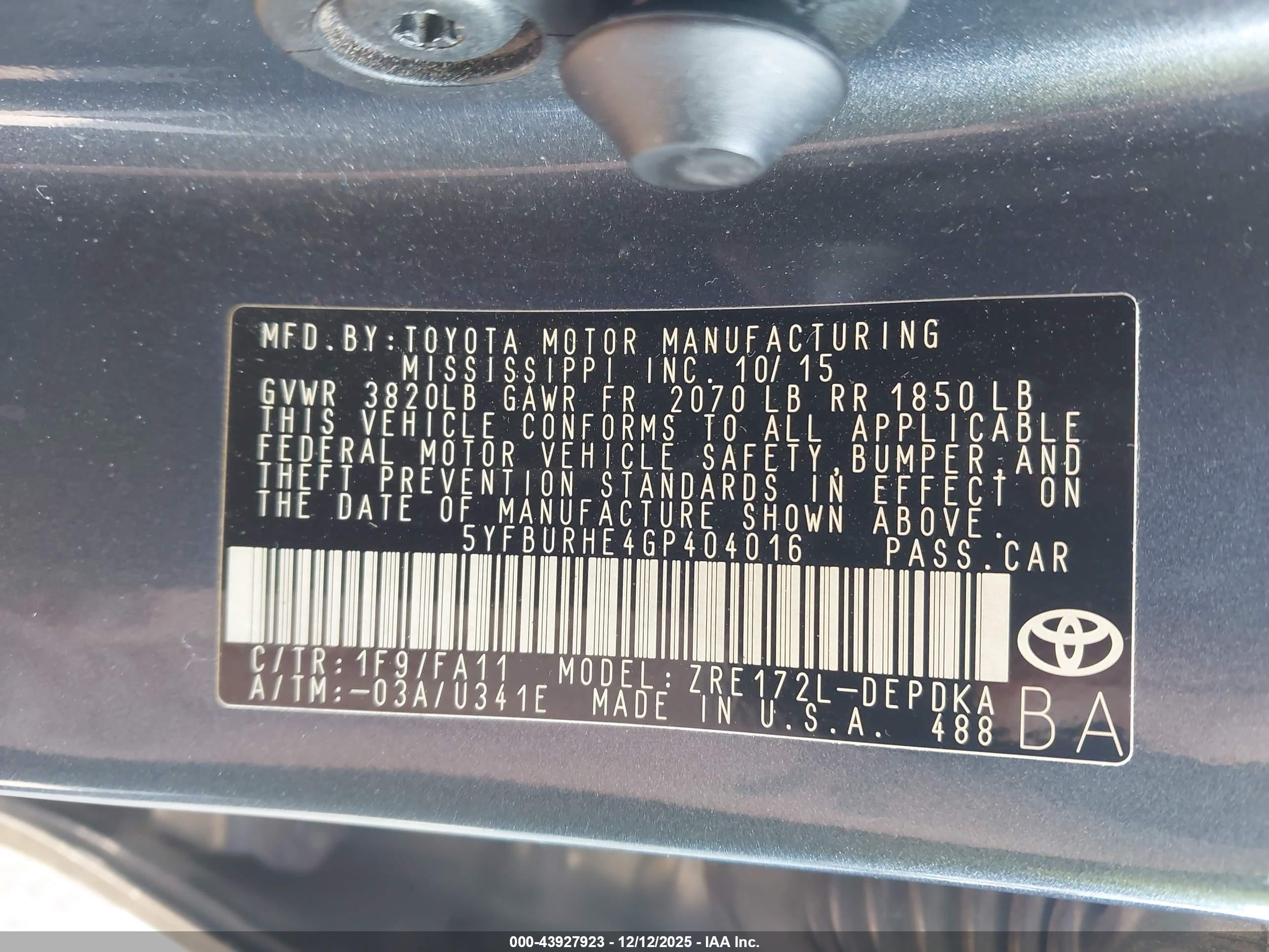 TOYOTA COROLLA image 9