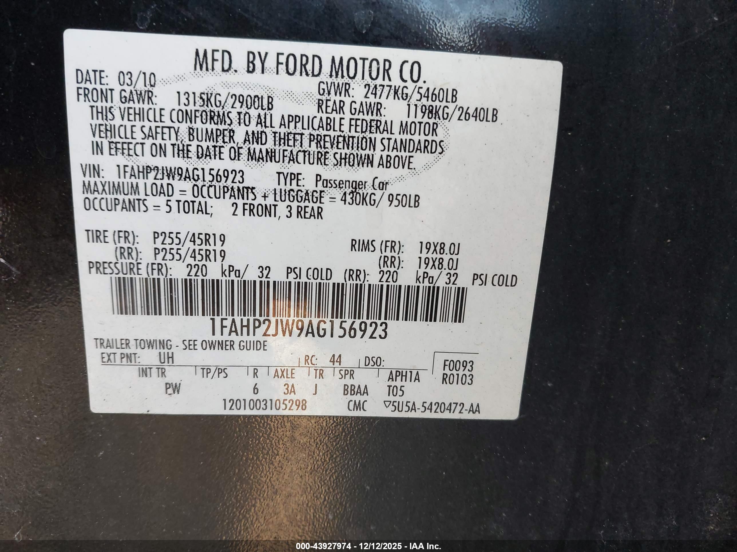 FORD TAURUS image 9