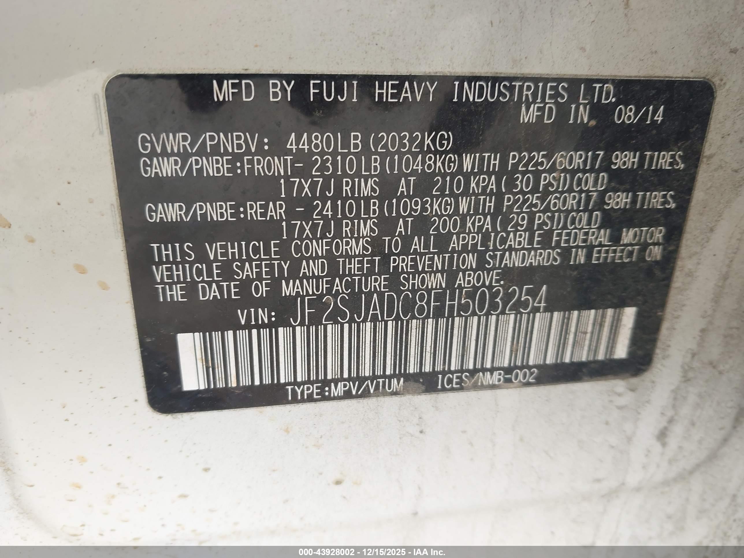 SUBARU FORESTER image 9