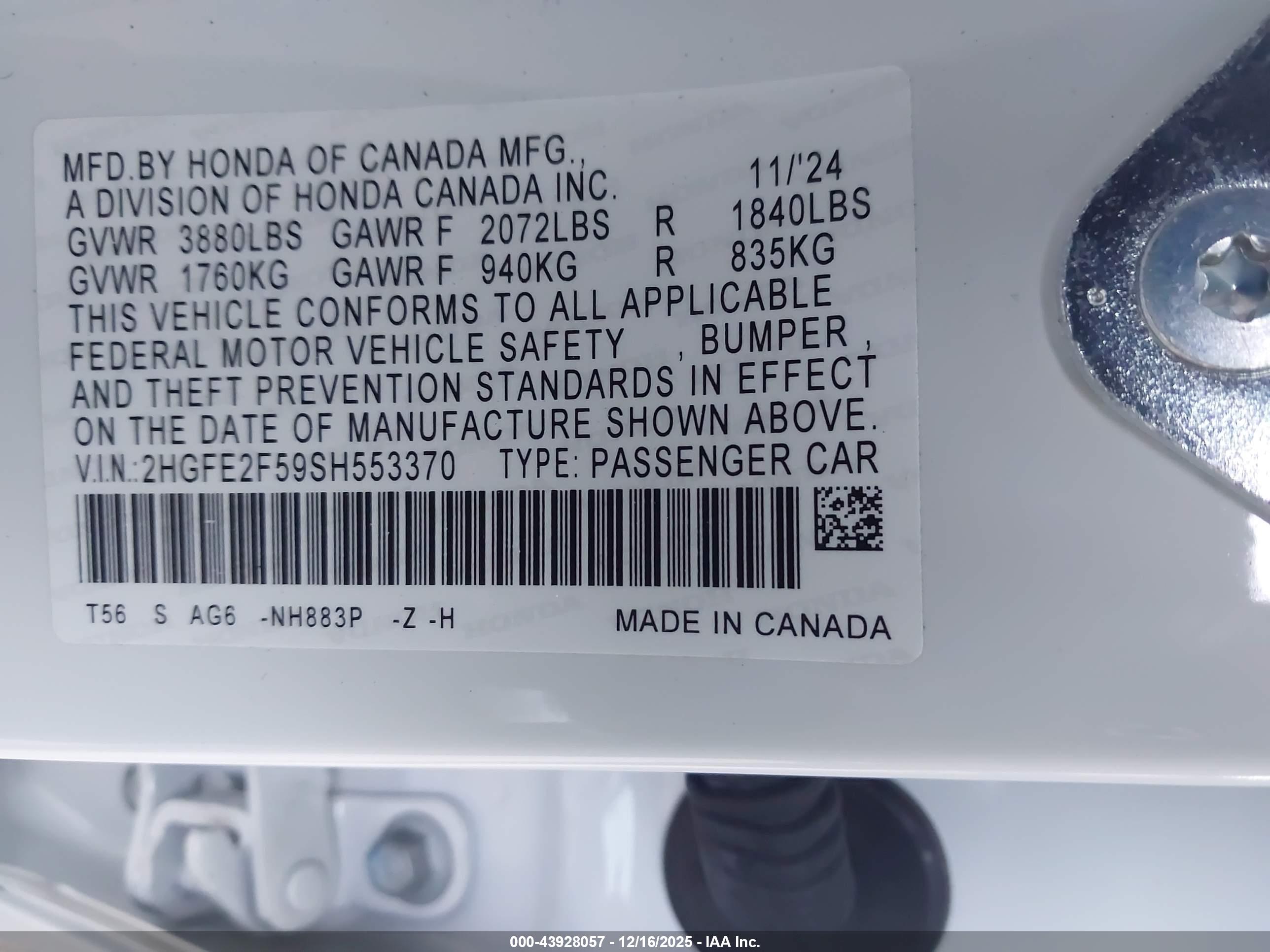 HONDA CIVIC image 9