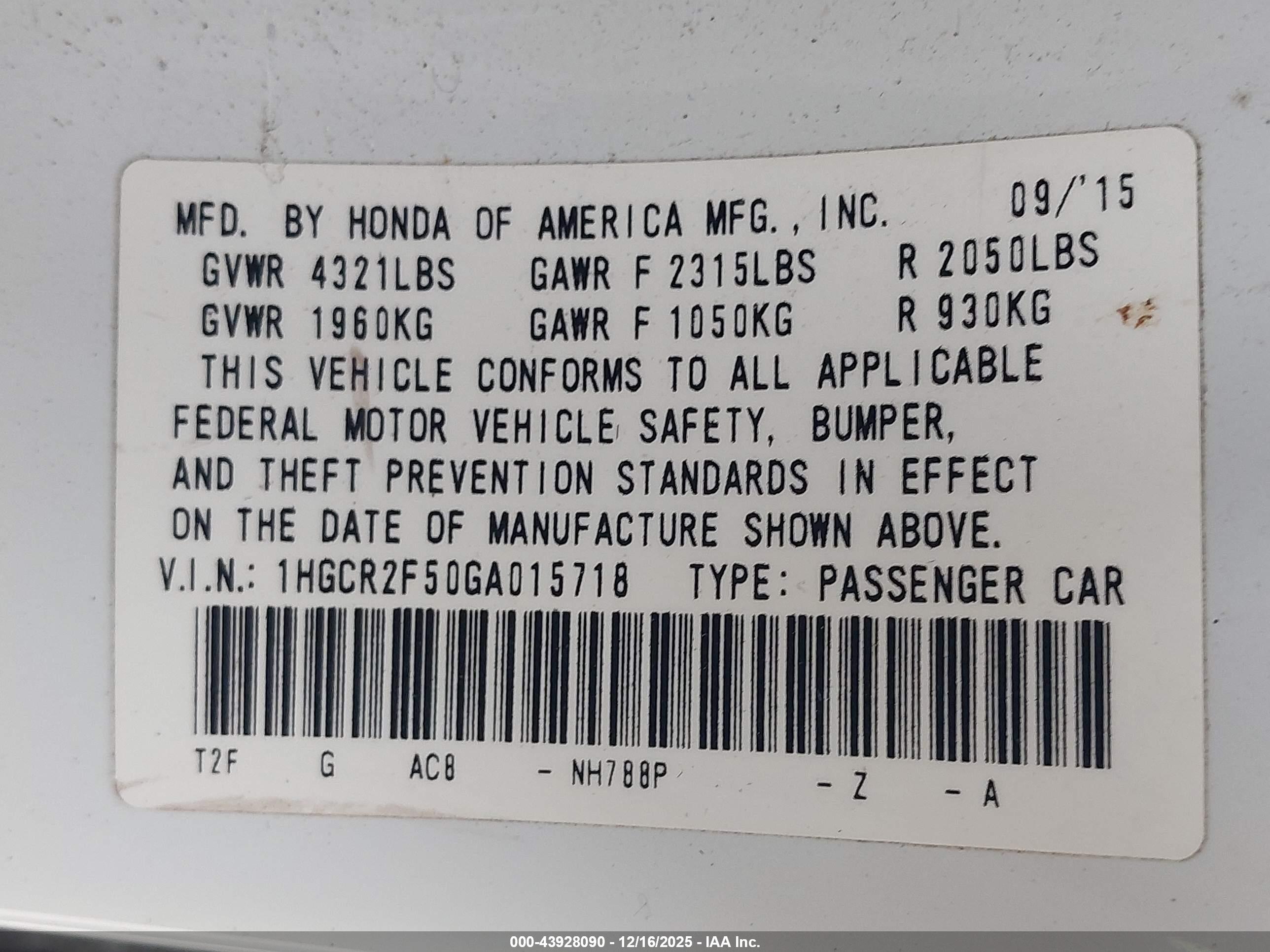 HONDA ACCORD image 9