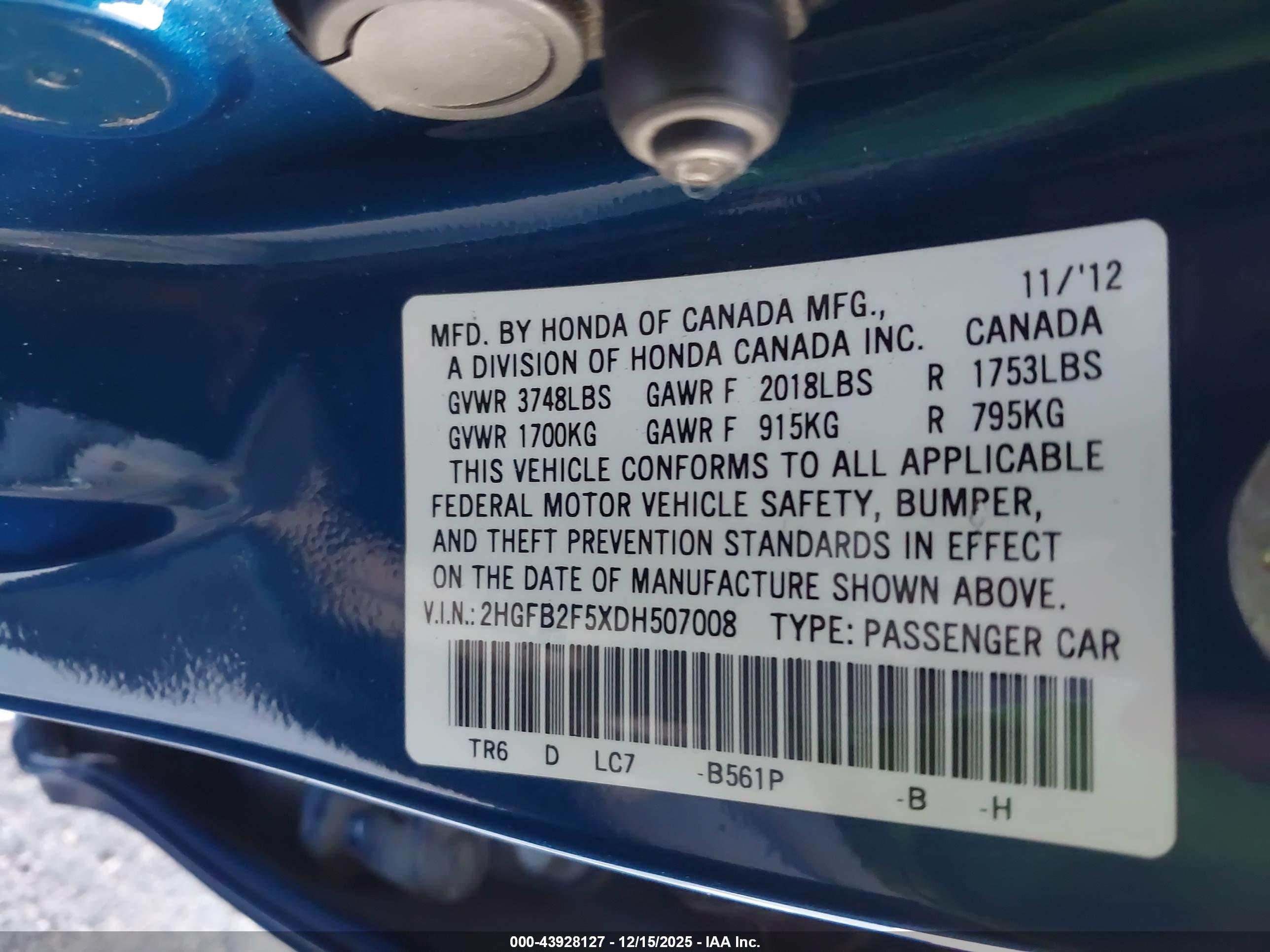 HONDA CIVIC image 9