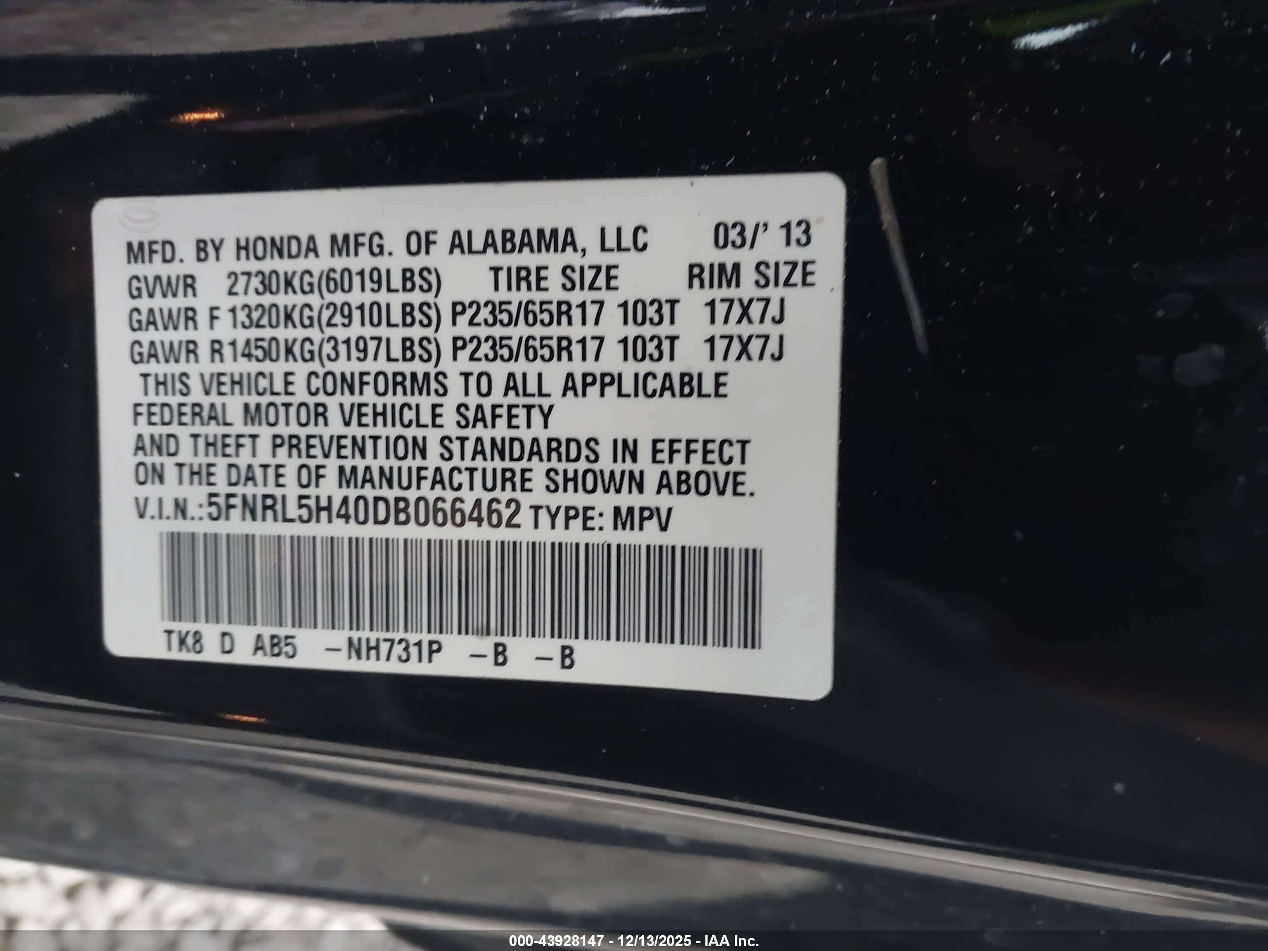 HONDA ODYSSEY image 9