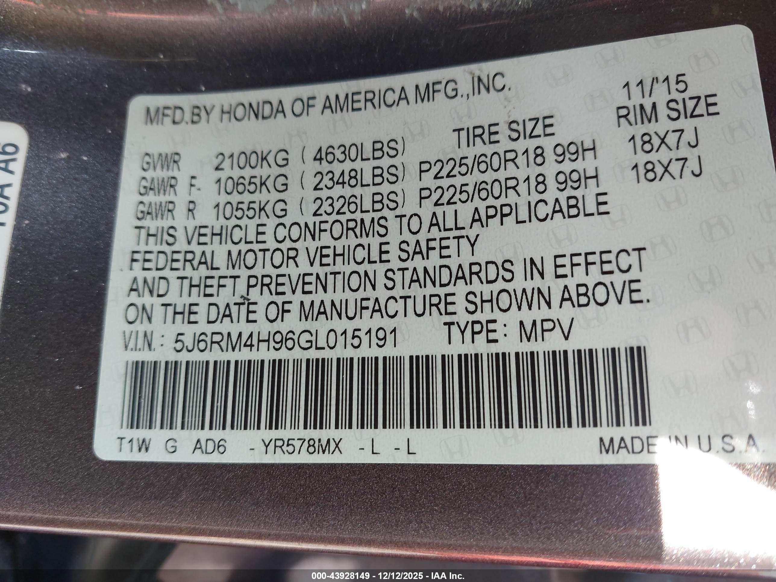 HONDA CR-V image 9