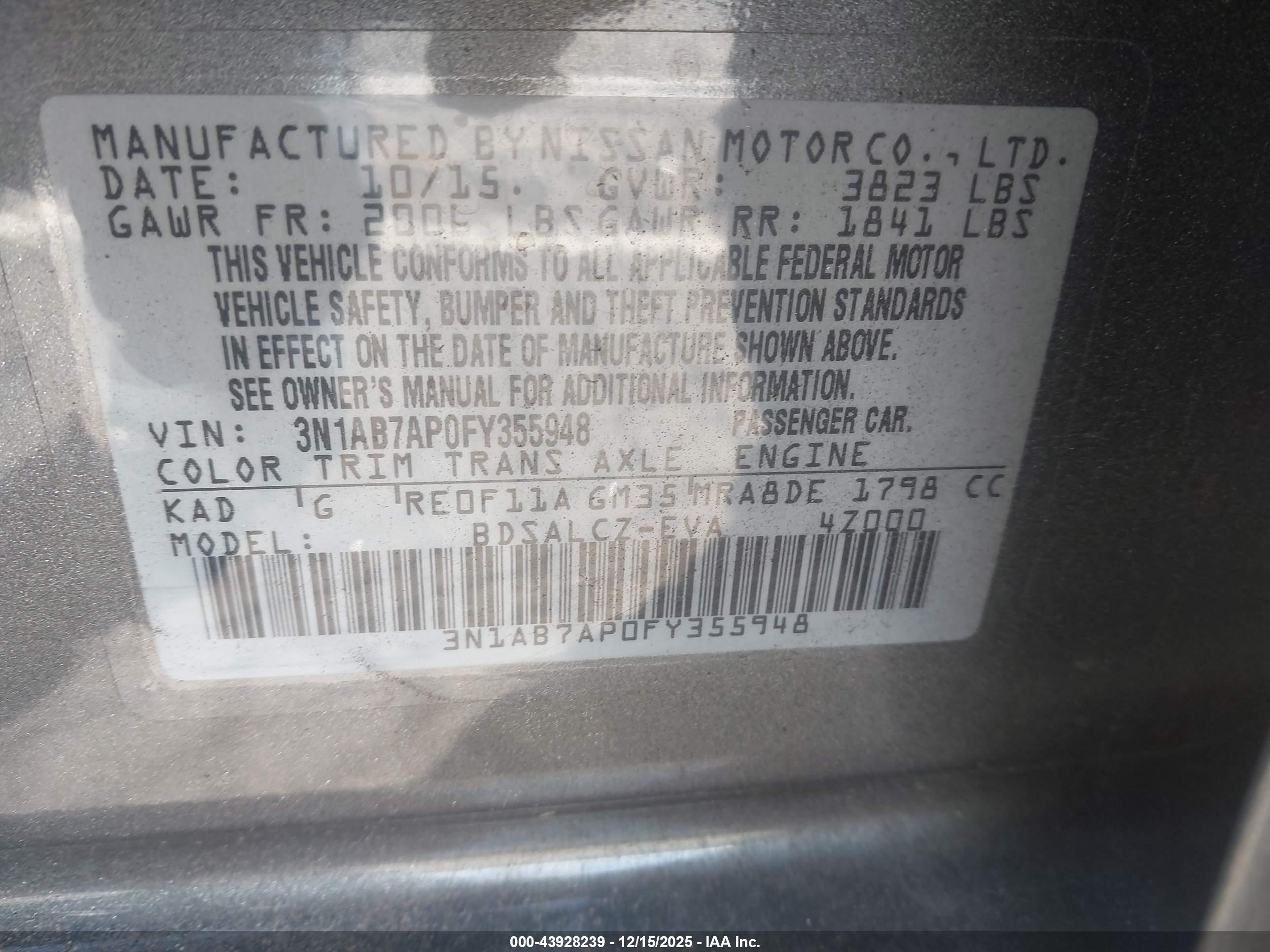 NISSAN SENTRA image 9