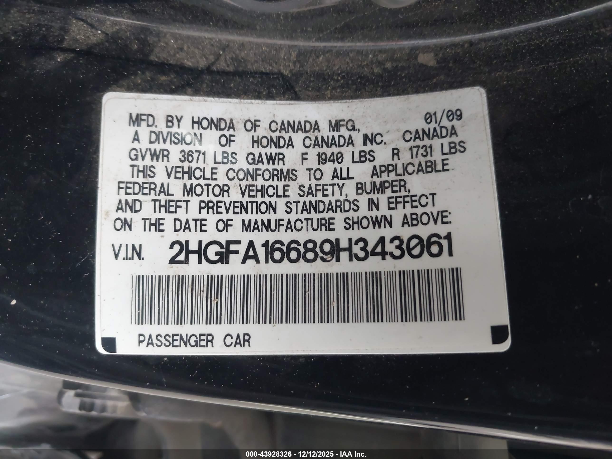 HONDA CIVIC image 9