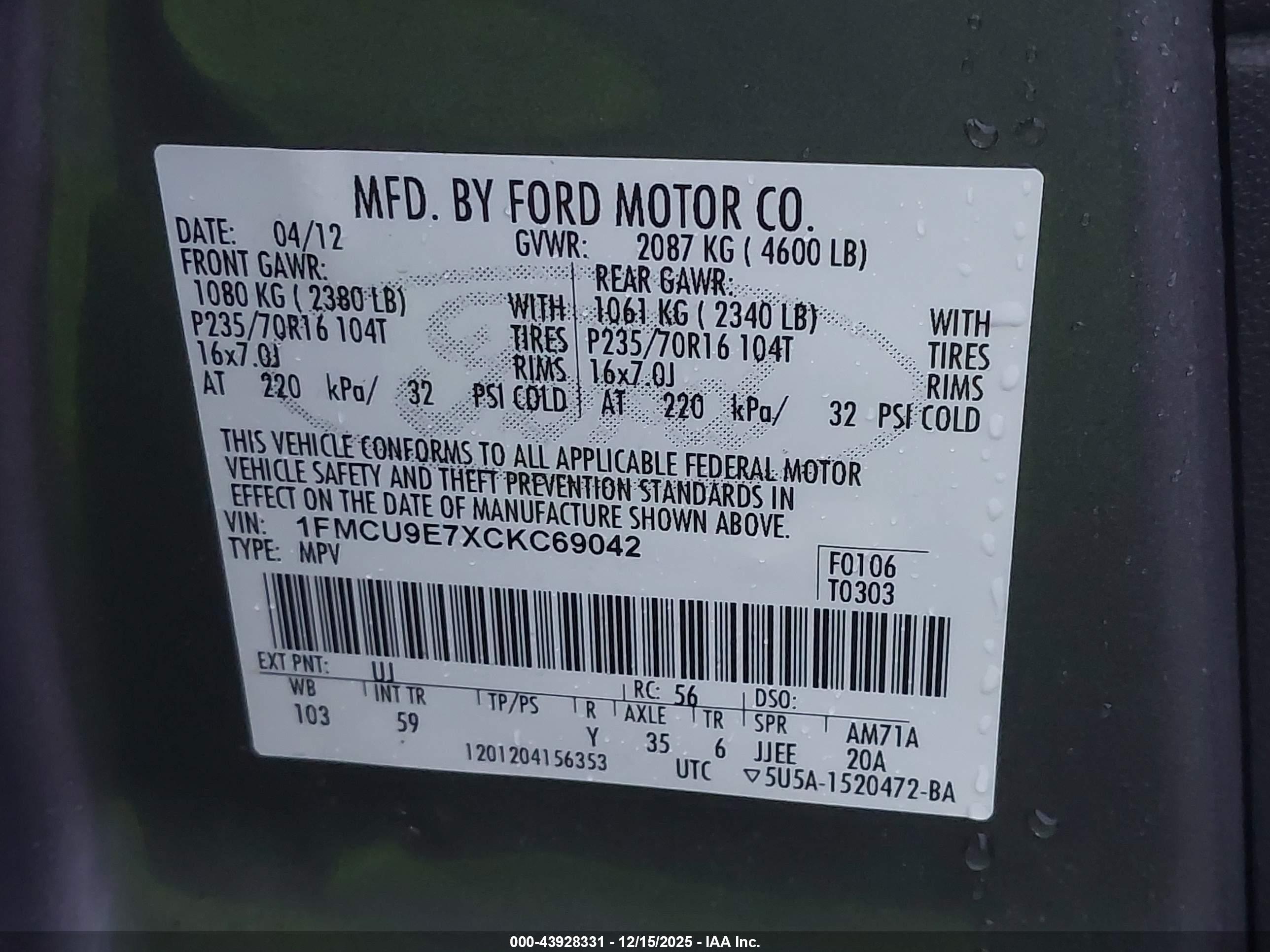 FORD ESCAPE image 9
