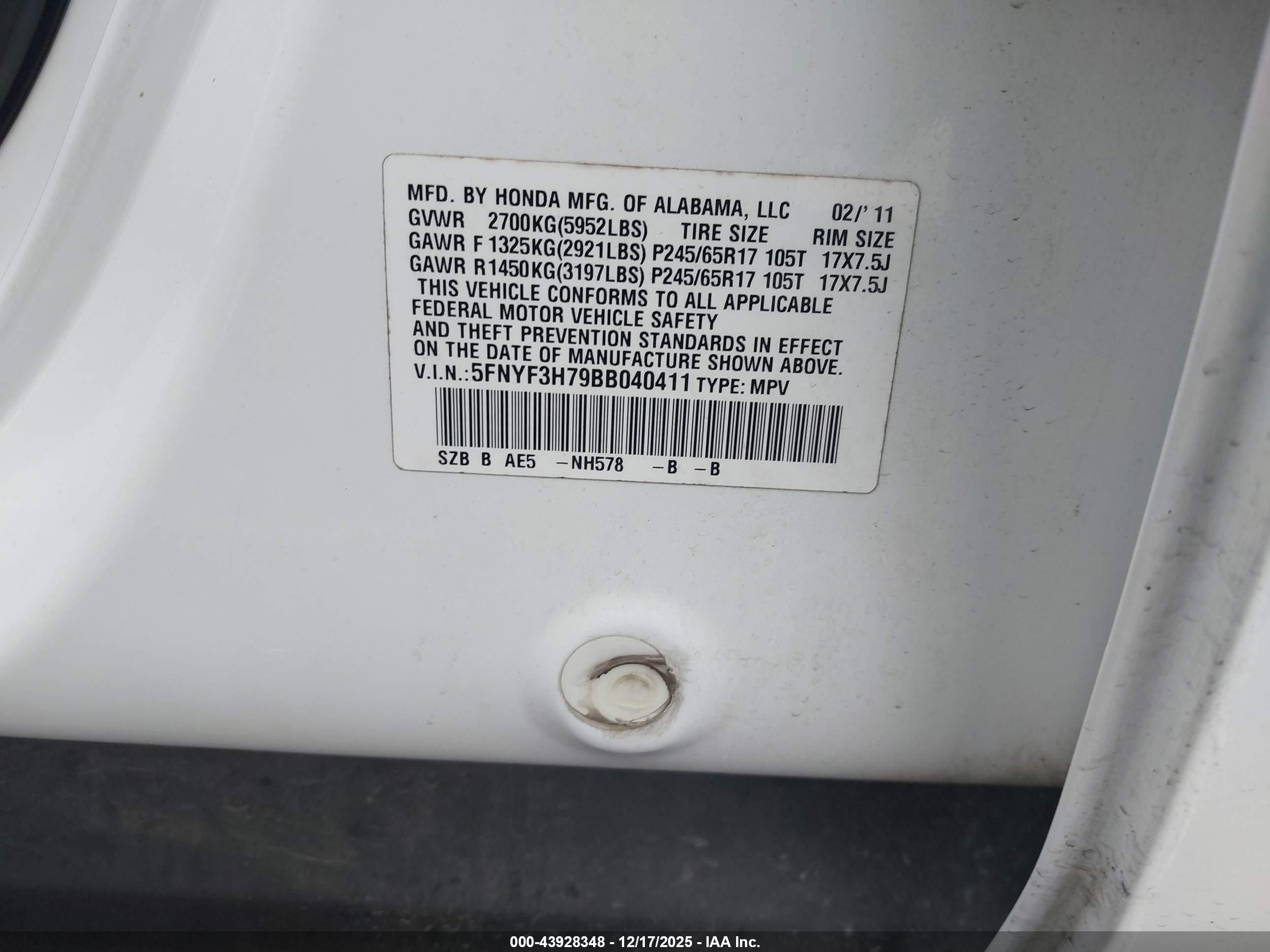 HONDA PILOT image 9