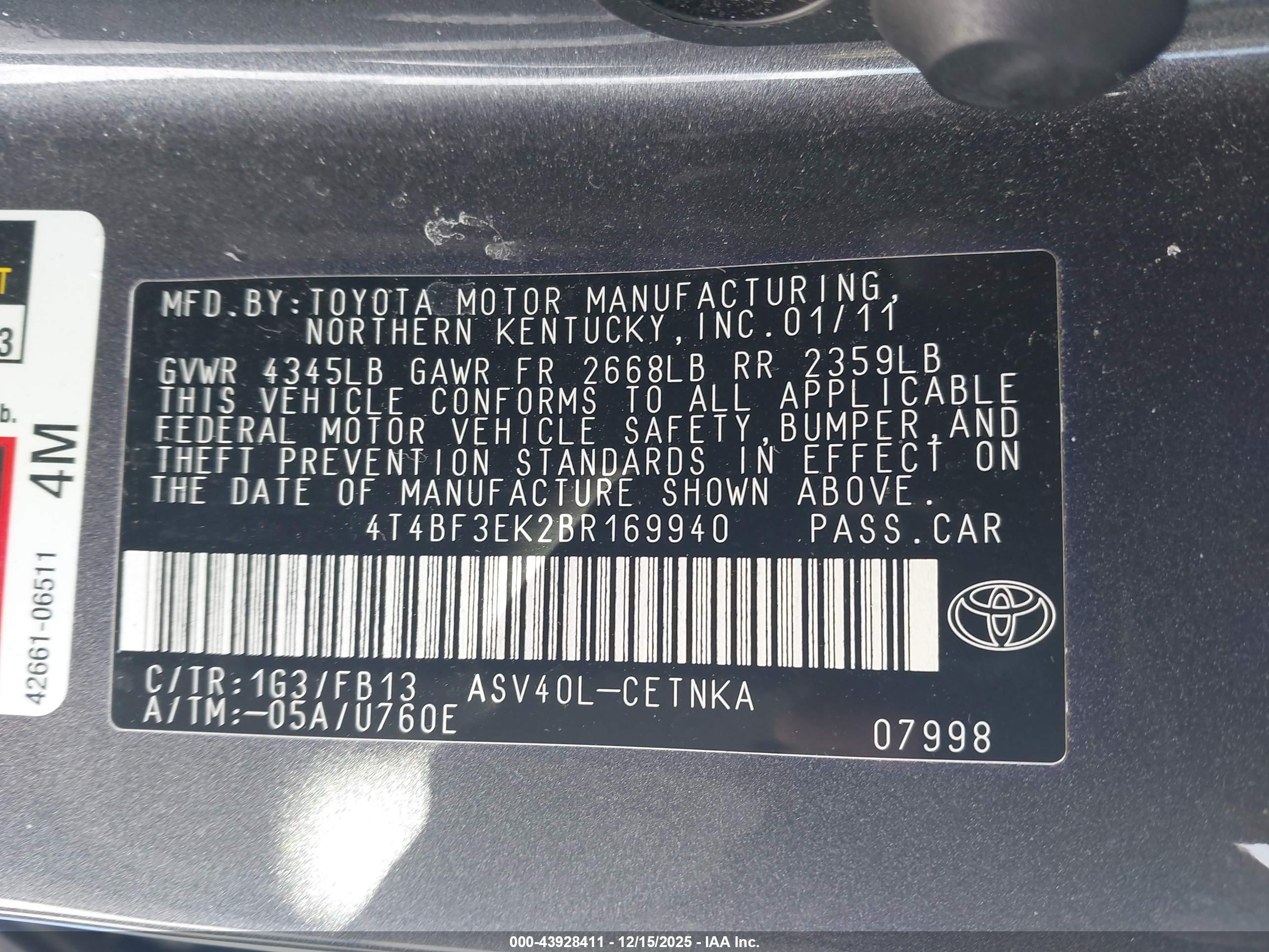 TOYOTA CAMRY image 9