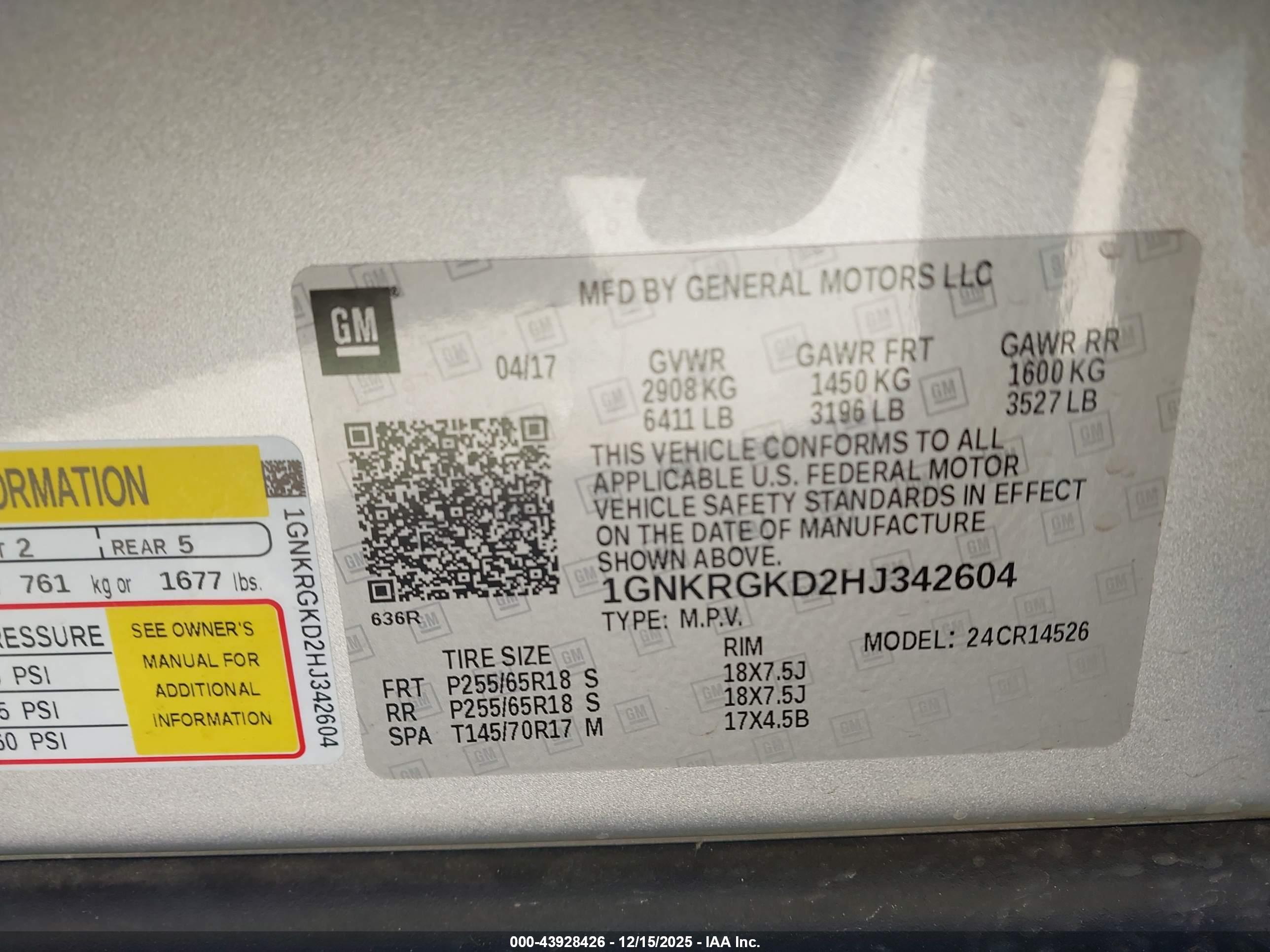 CHEVROLET TRAVERSE image 9