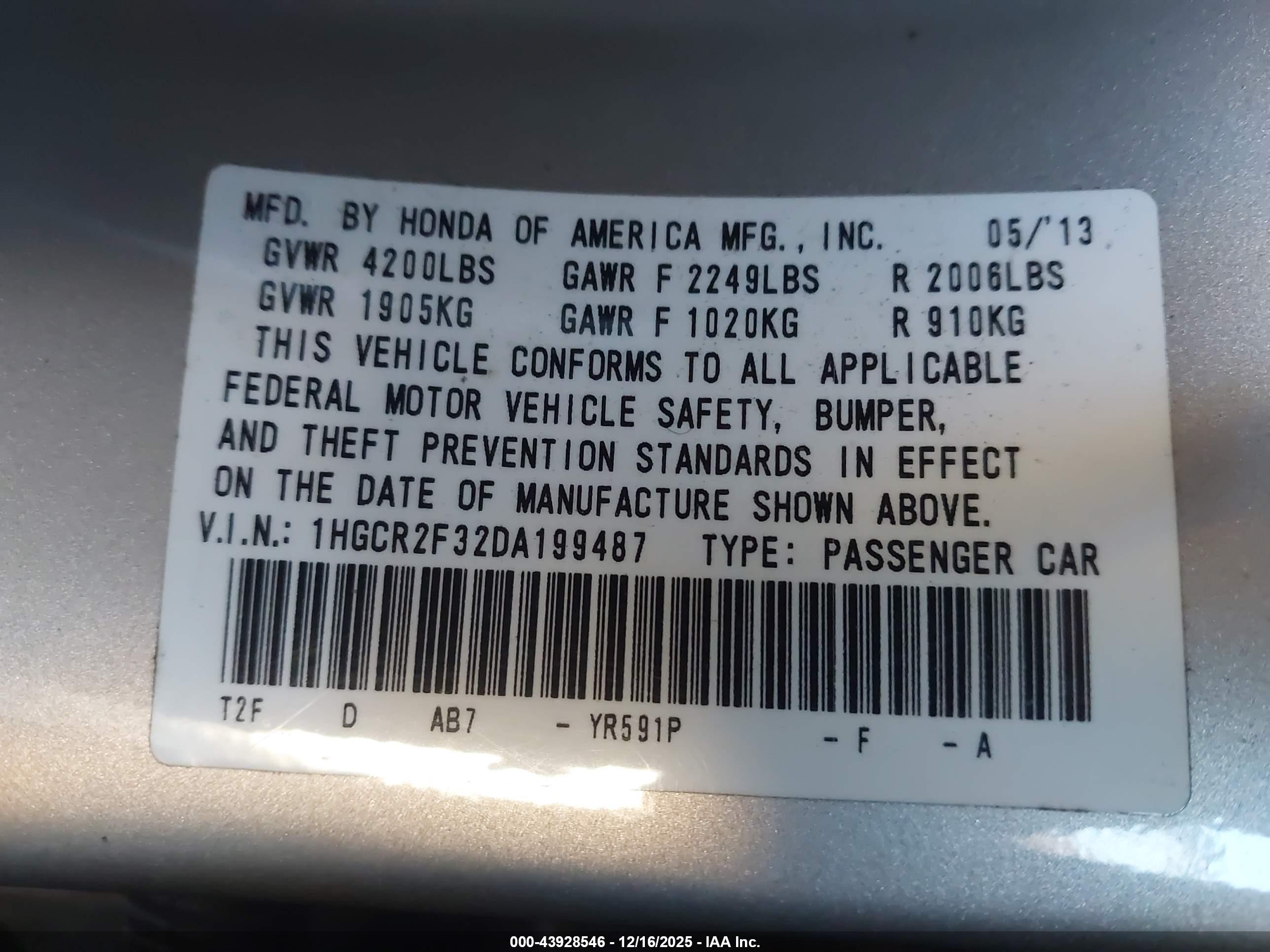 HONDA ACCORD image 9