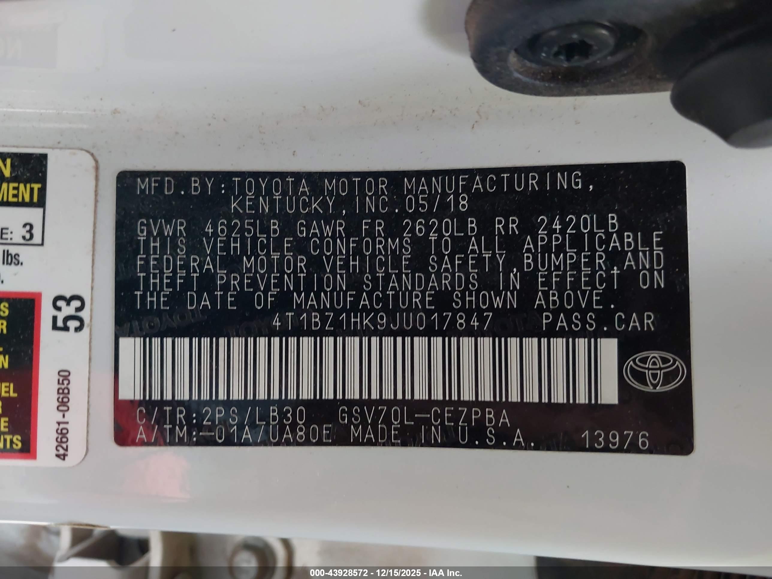 TOYOTA CAMRY image 9