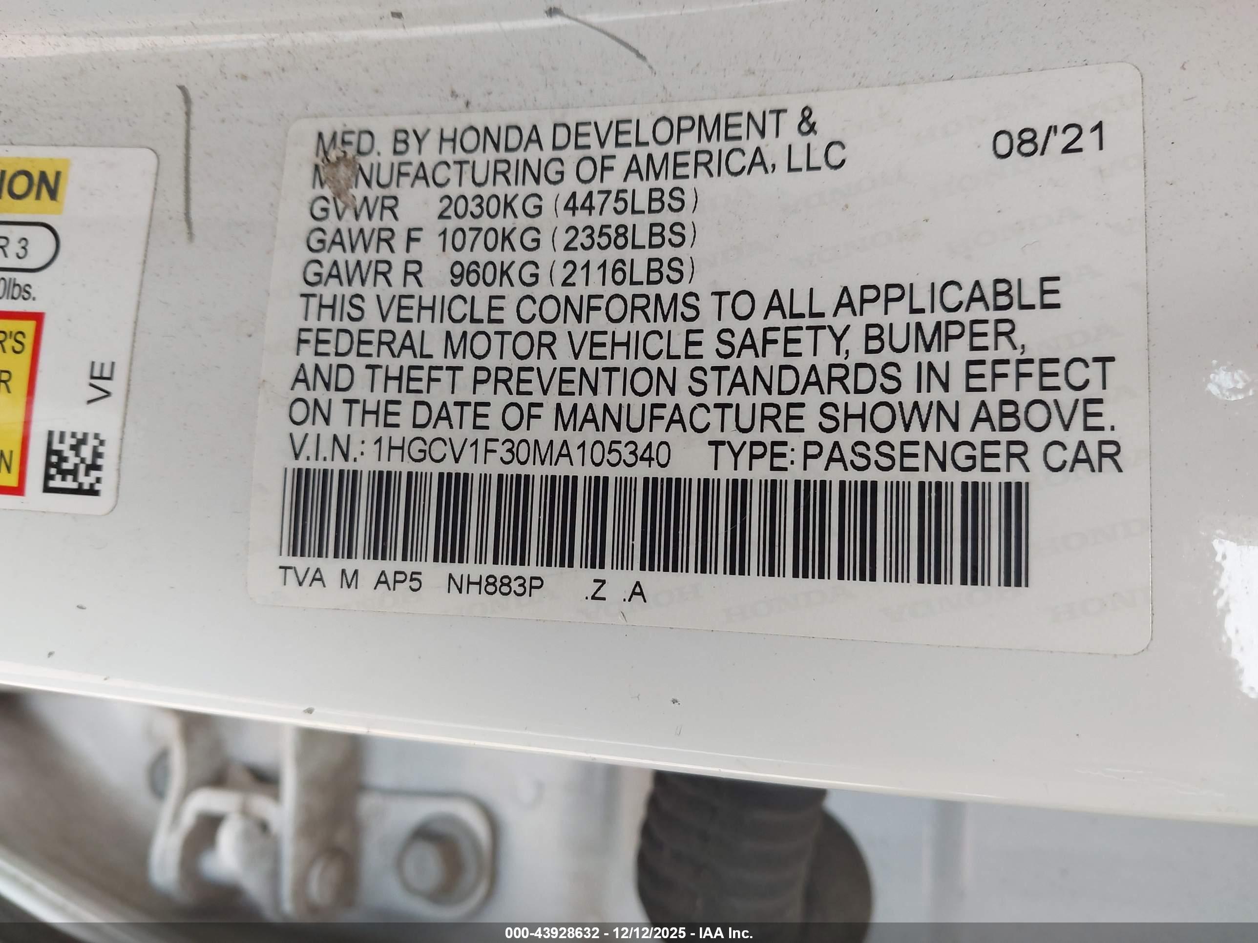 HONDA ACCORD image 9