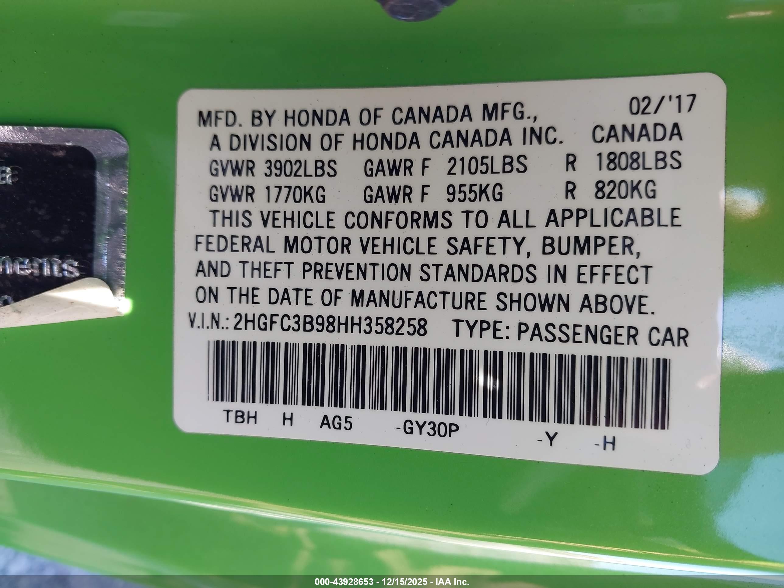 HONDA CIVIC image 9