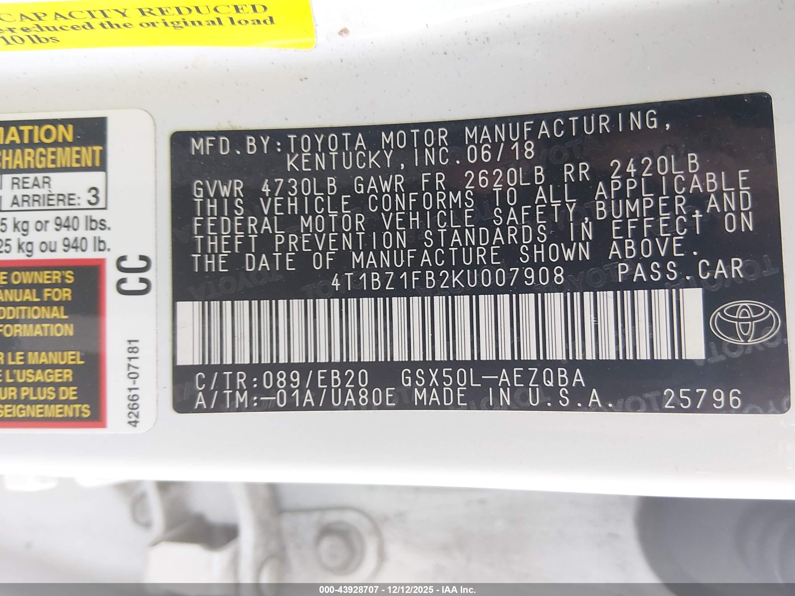 TOYOTA AVALON image 9