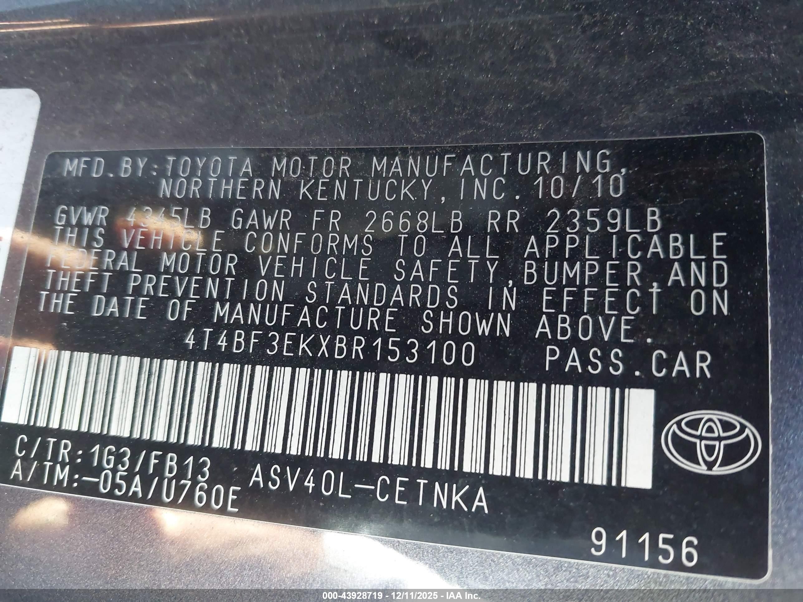 TOYOTA CAMRY image 9