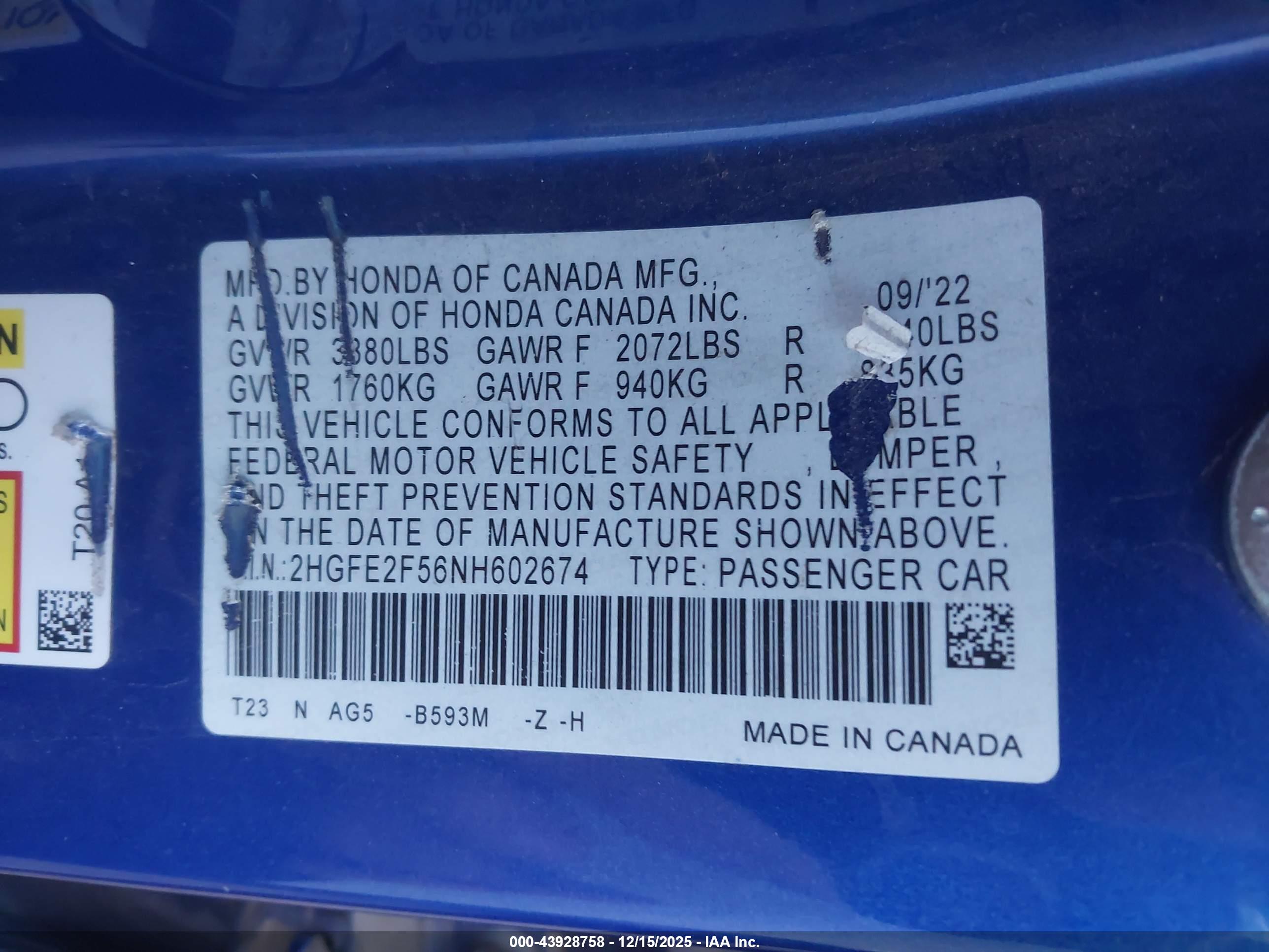HONDA CIVIC image 9