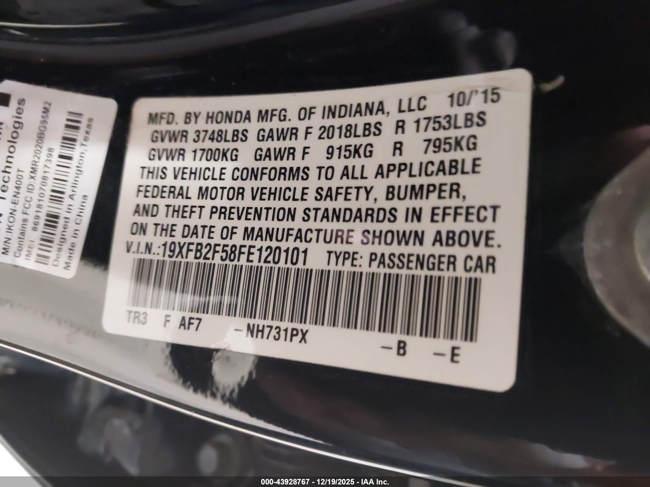 HONDA CIVIC image 9