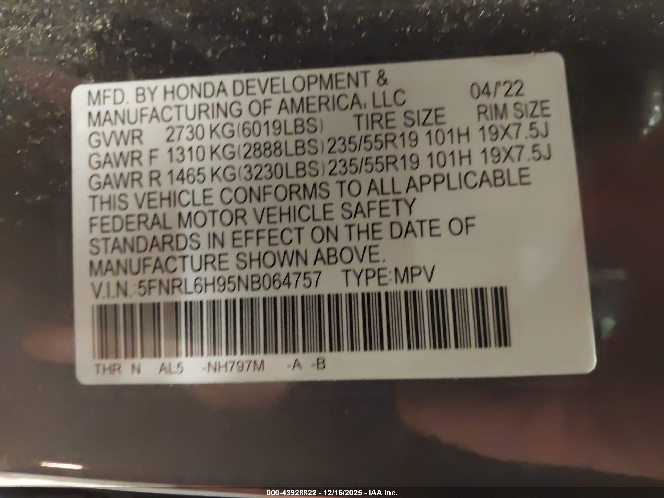 HONDA ODYSSEY image 9