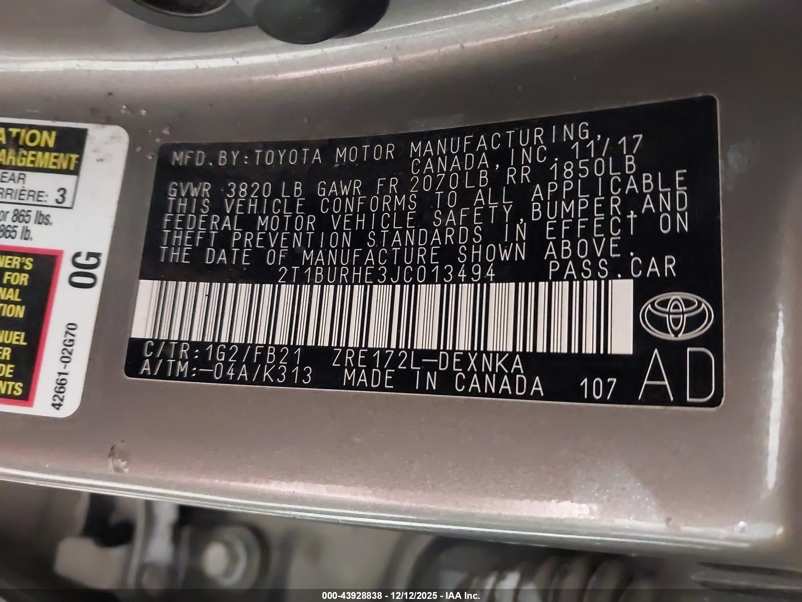 TOYOTA COROLLA image 9