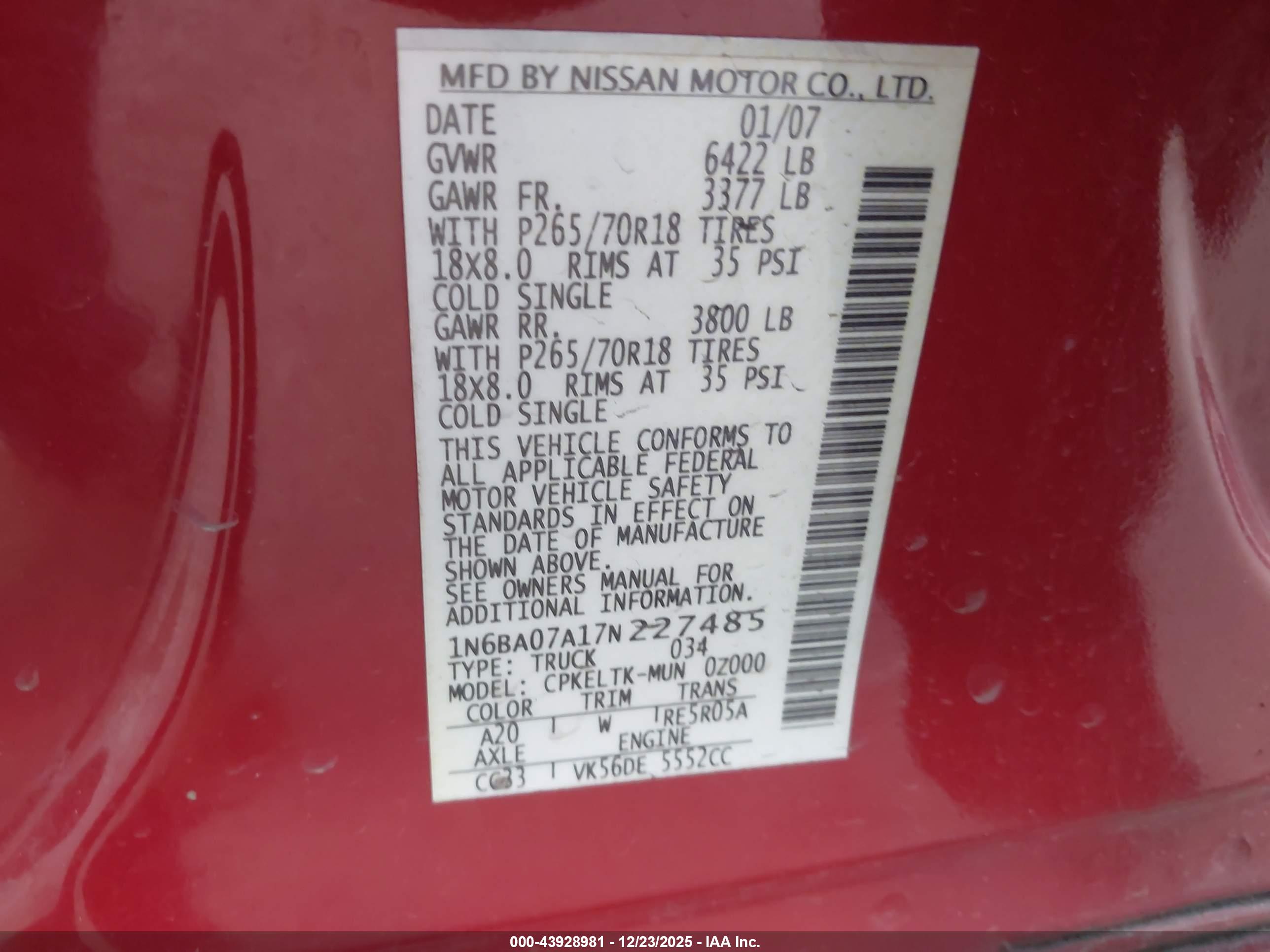 NISSAN TITAN image 9