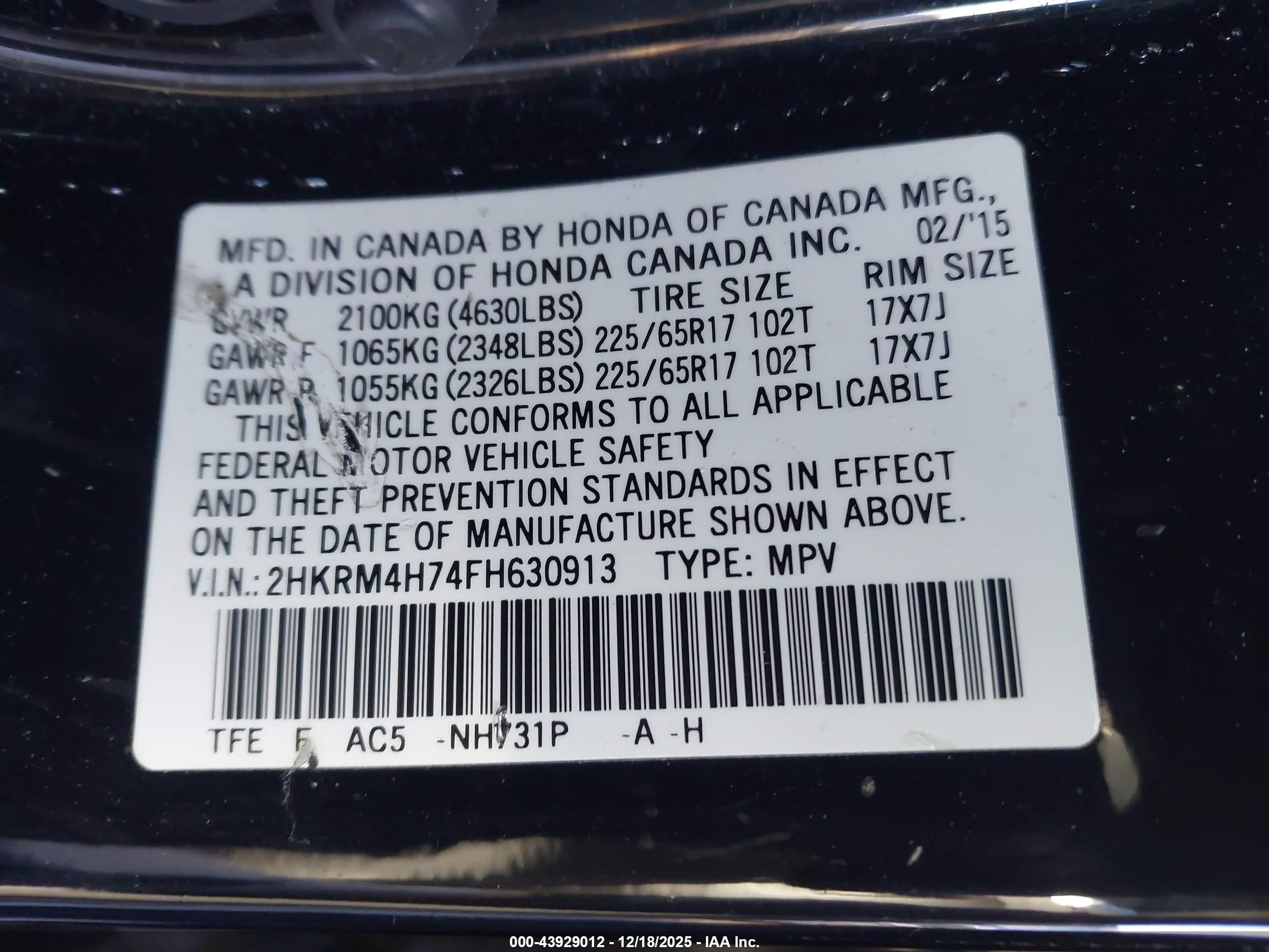 HONDA CR-V image 9