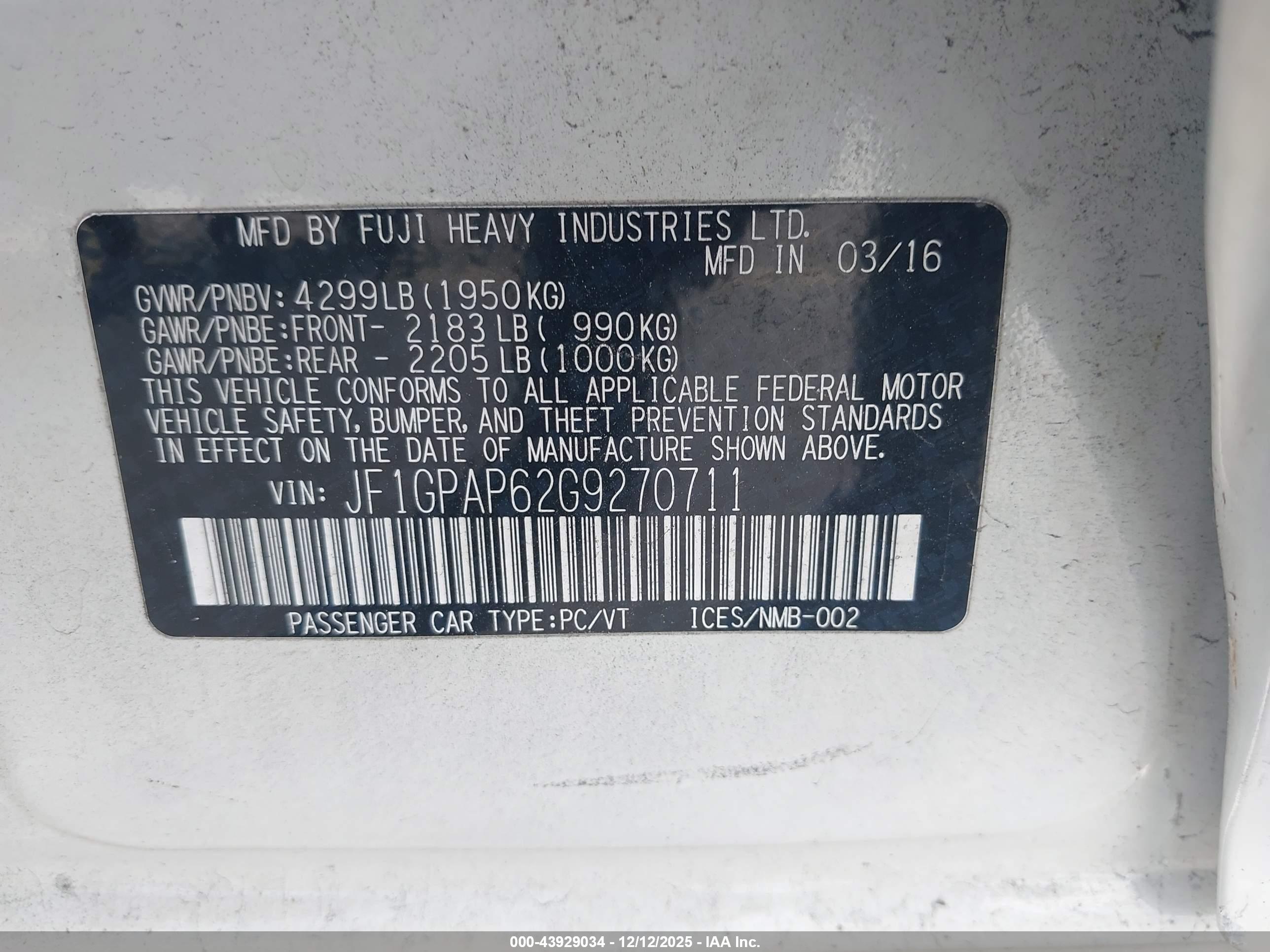 SUBARU IMPREZA image 9