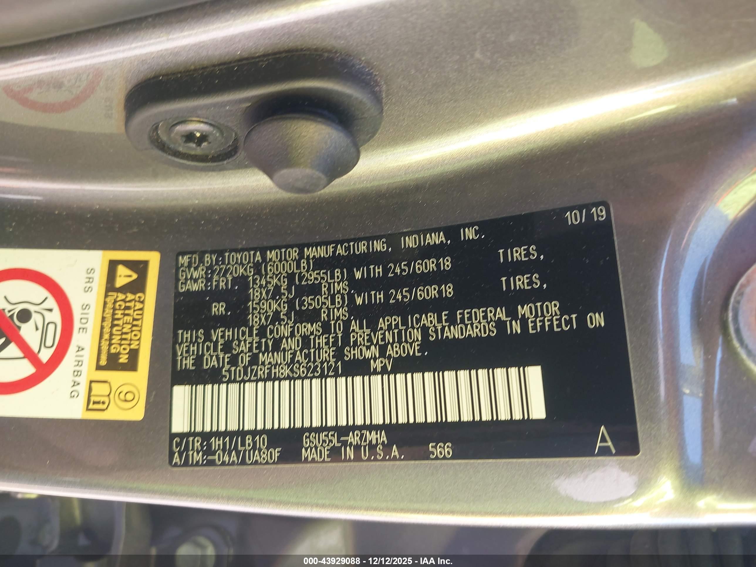 TOYOTA HIGHLANDER image 9