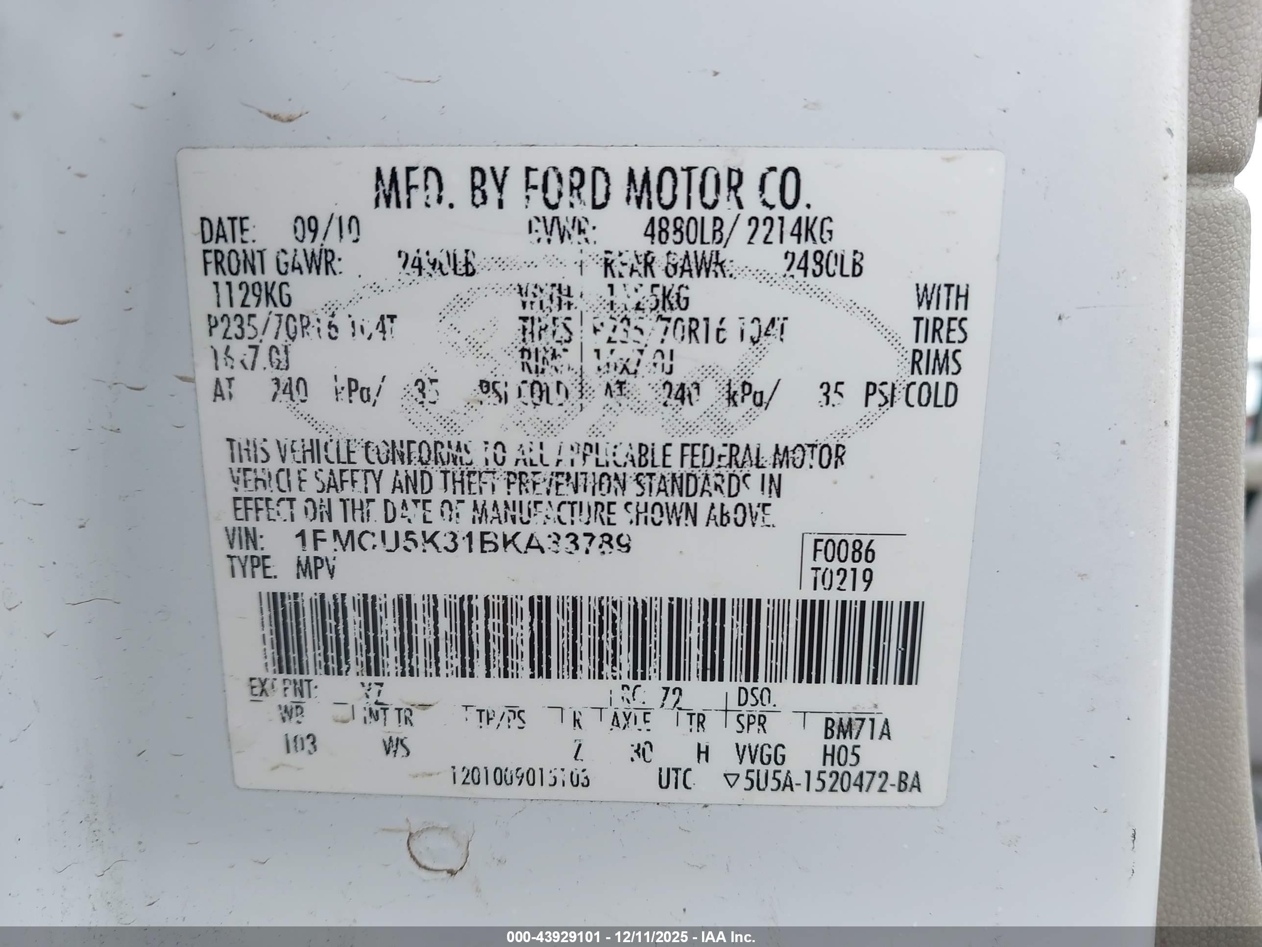 FORD ESCAPE image 9