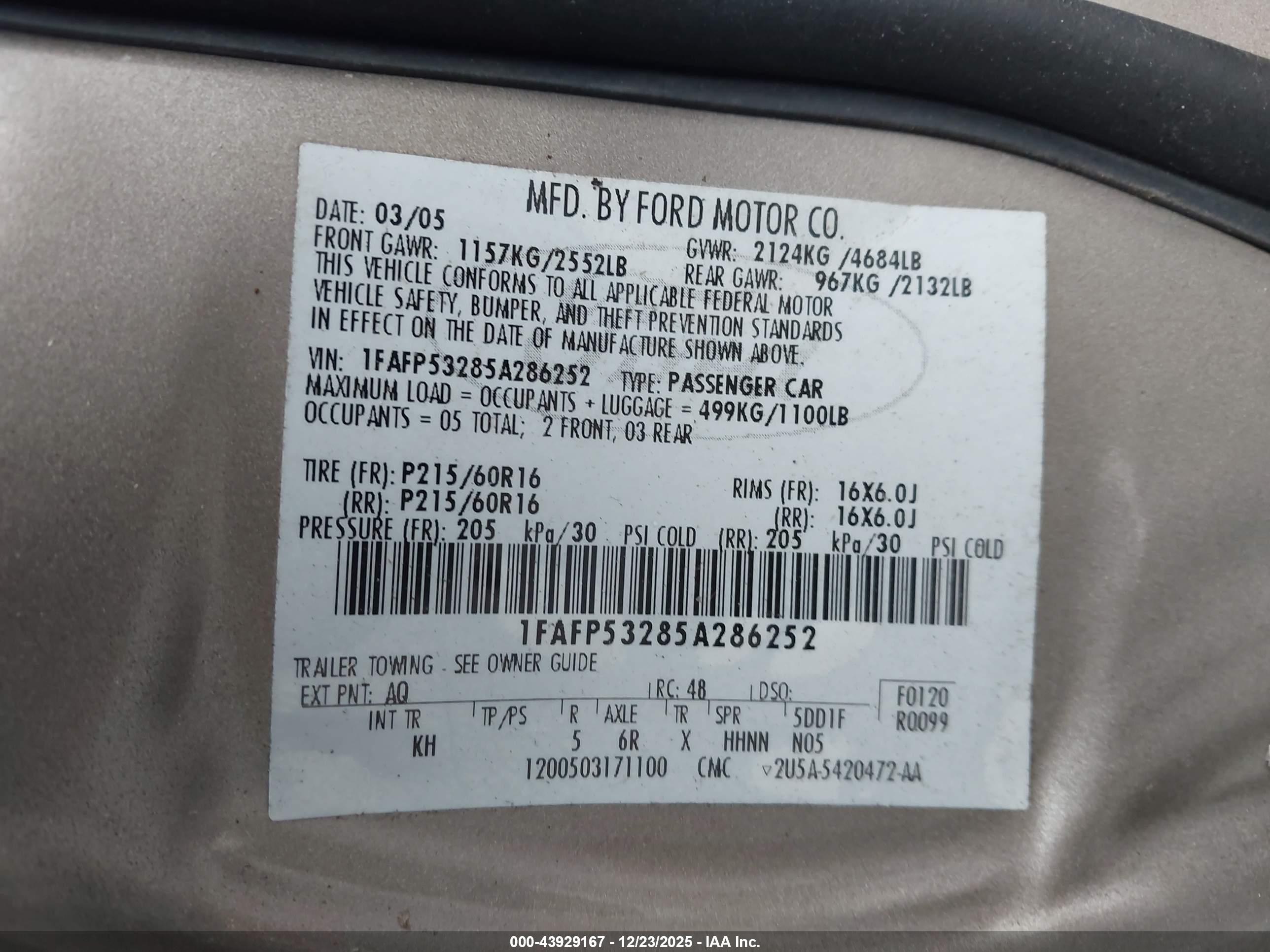 FORD TAURUS image 9