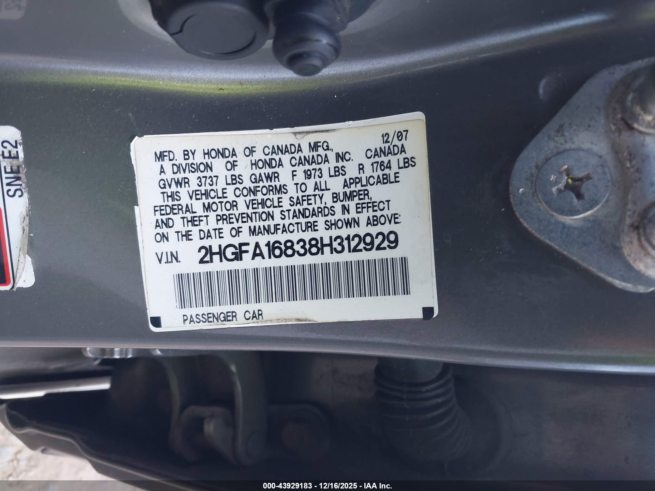HONDA CIVIC image 9