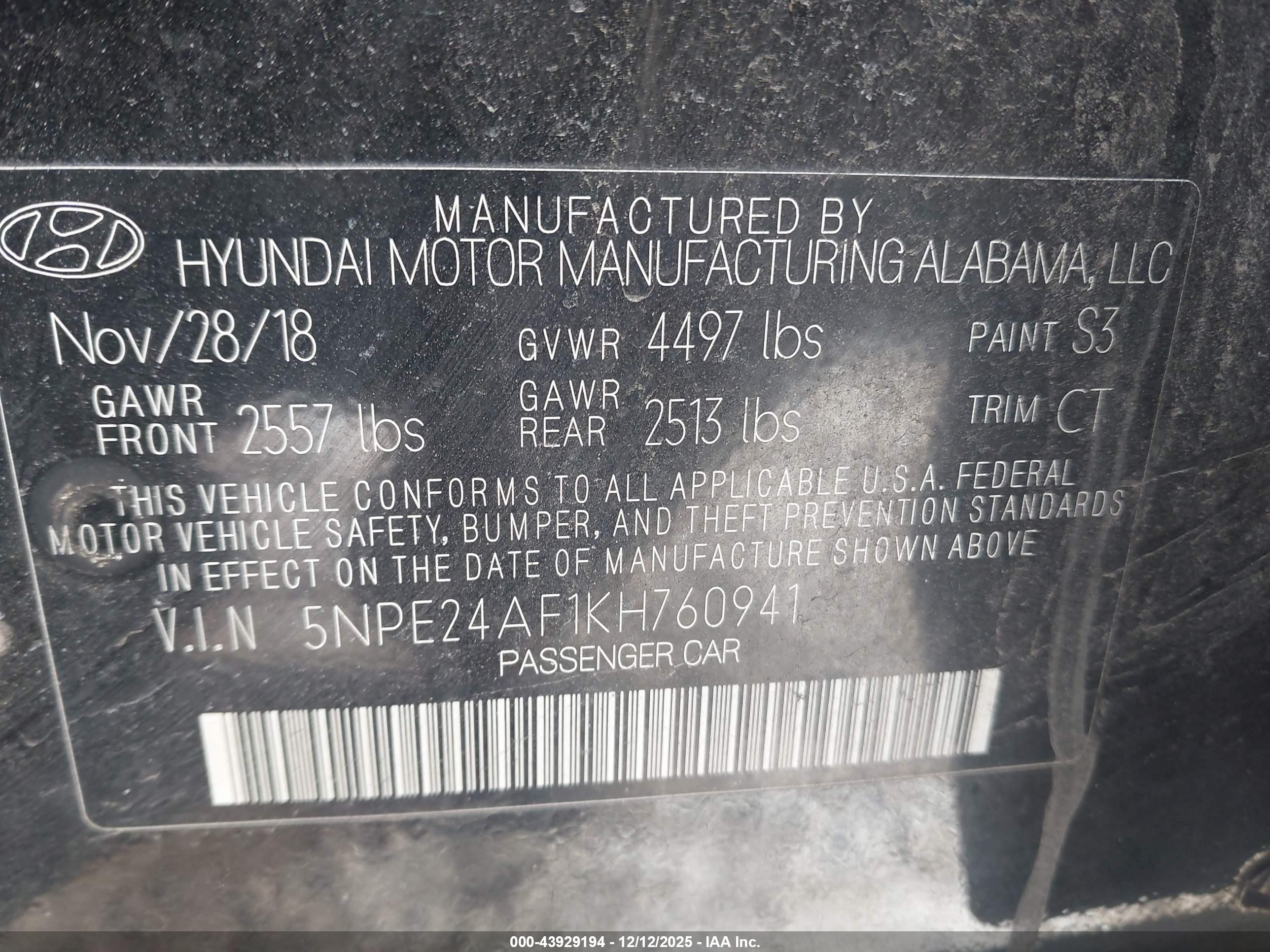 HYUNDAI SONATA image 9