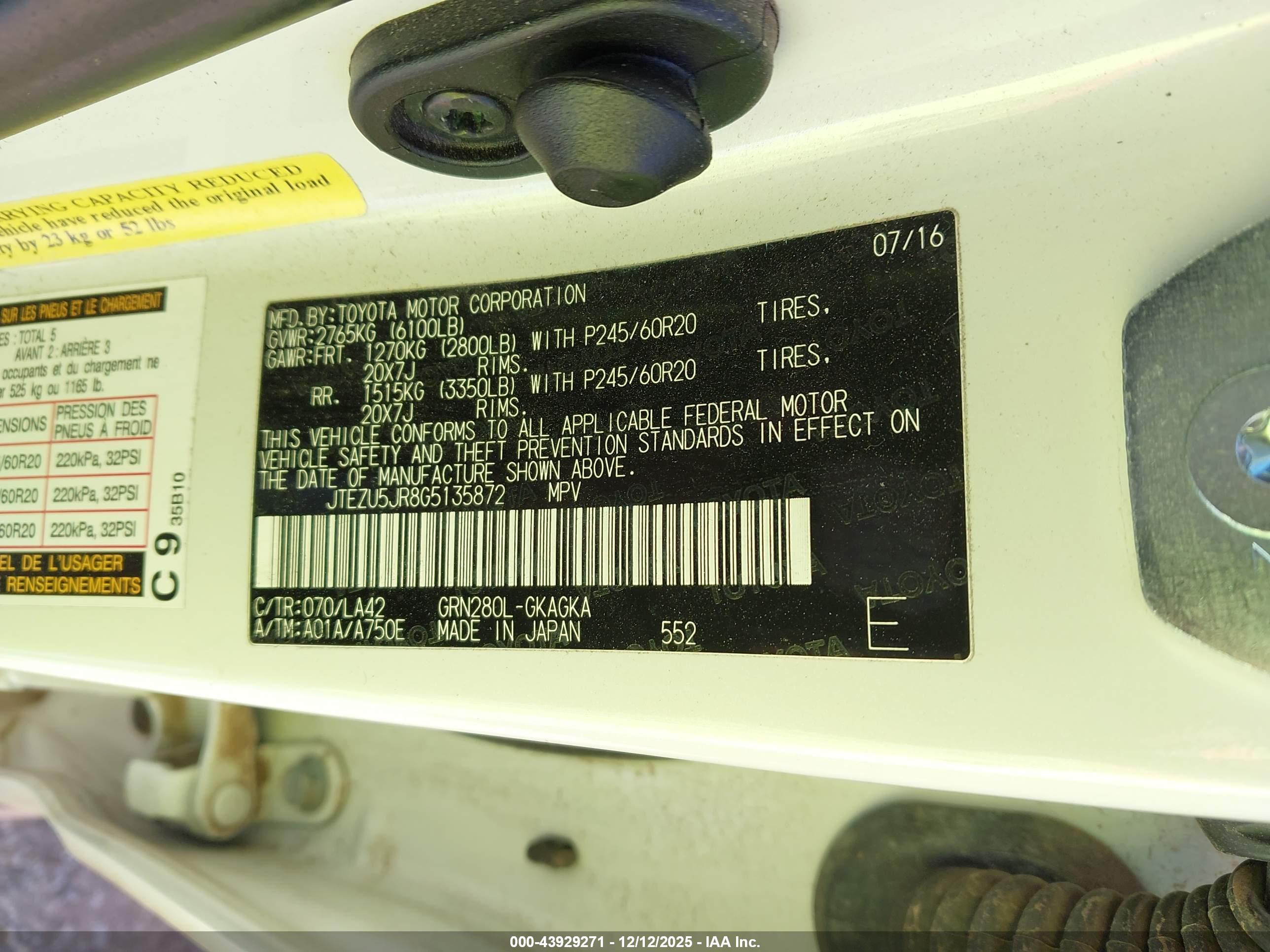 TOYOTA 4RUNNER image 9