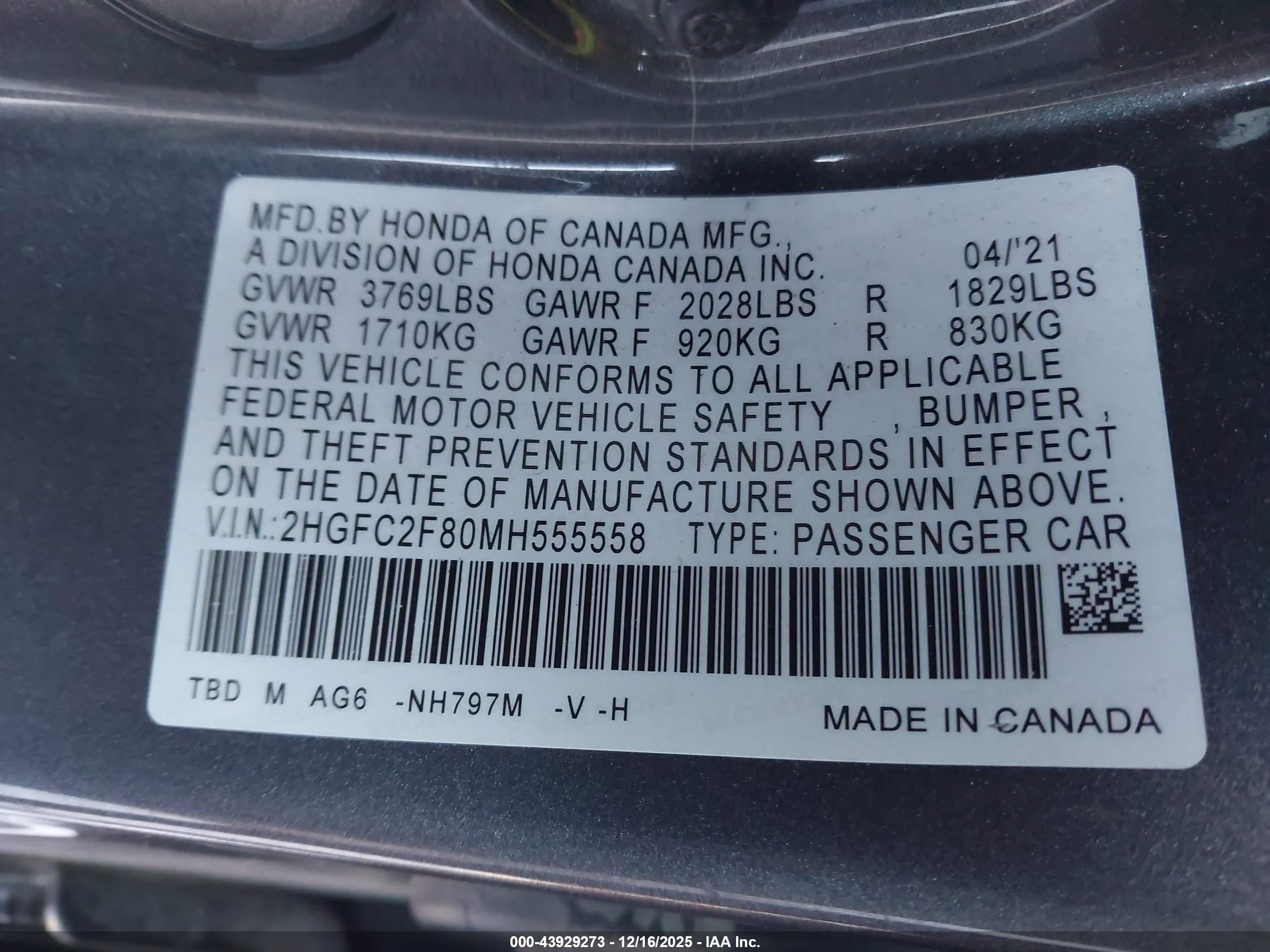 HONDA CIVIC image 9