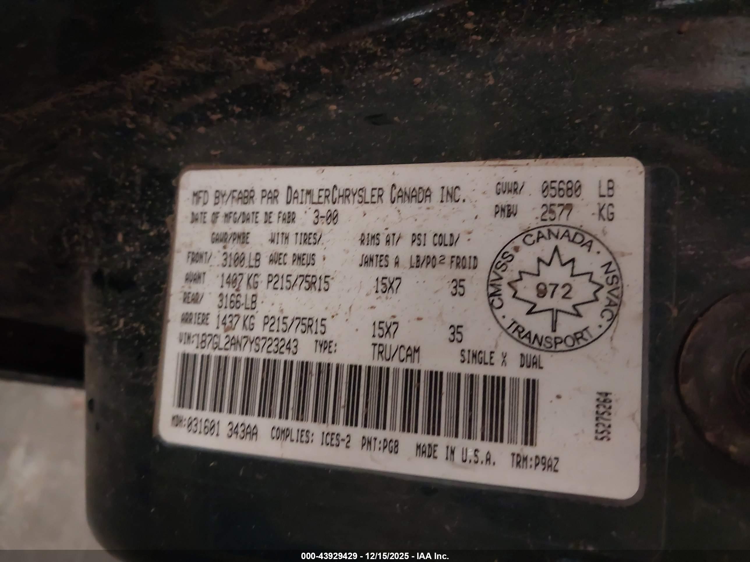 DODGE DAKOTA image 9