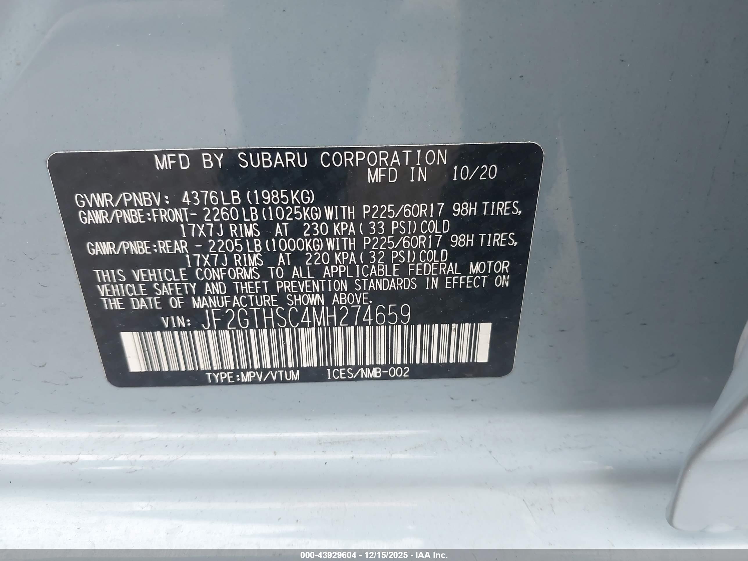 SUBARU CROSSTREK image 9