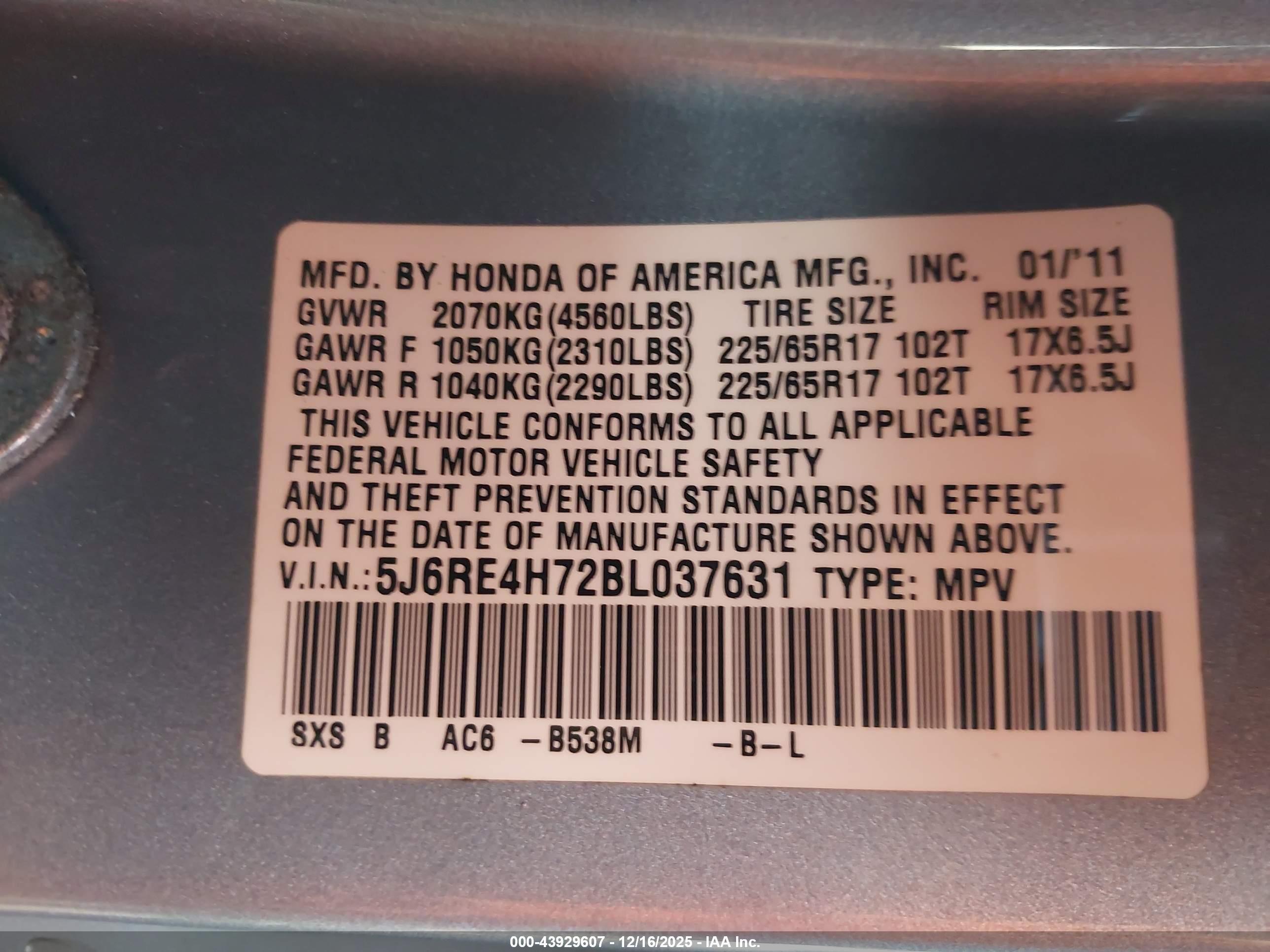 HONDA CR-V image 9