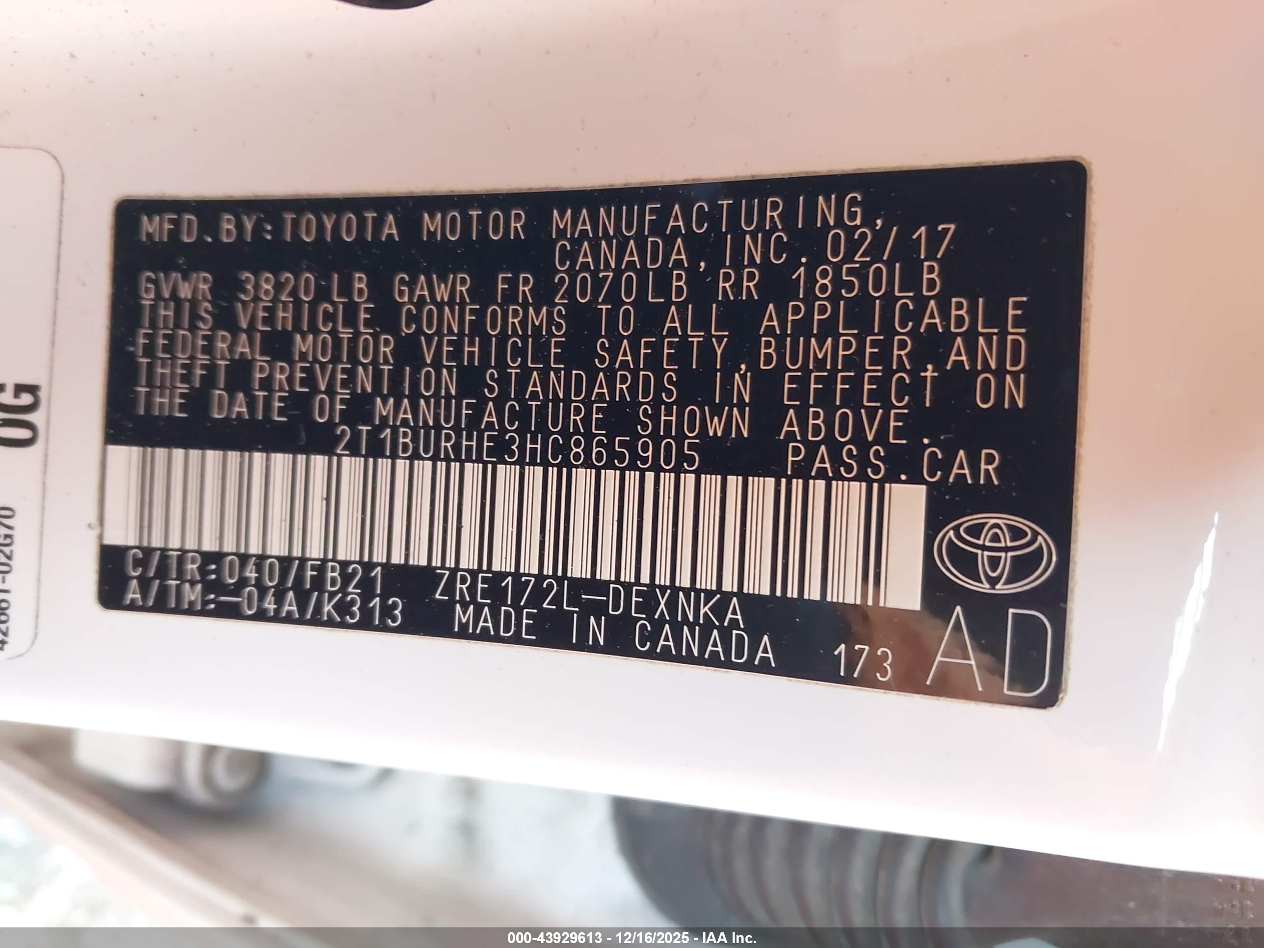 TOYOTA COROLLA image 9