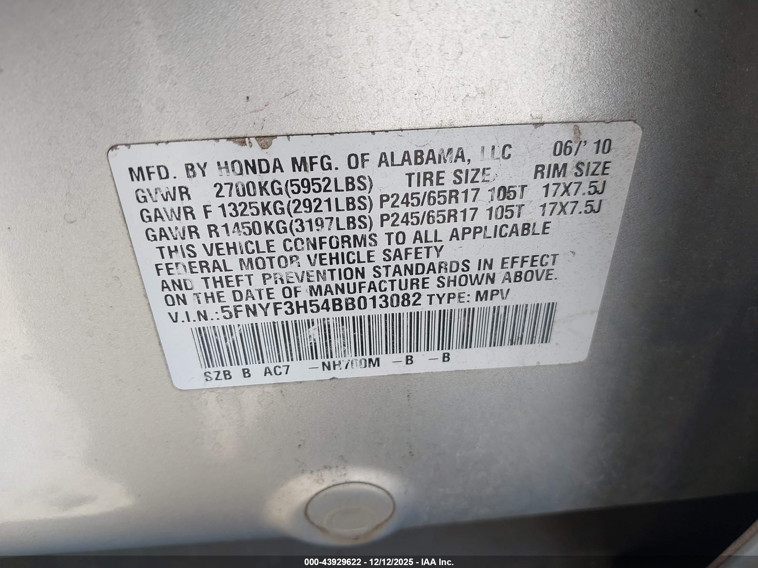 HONDA PILOT image 9