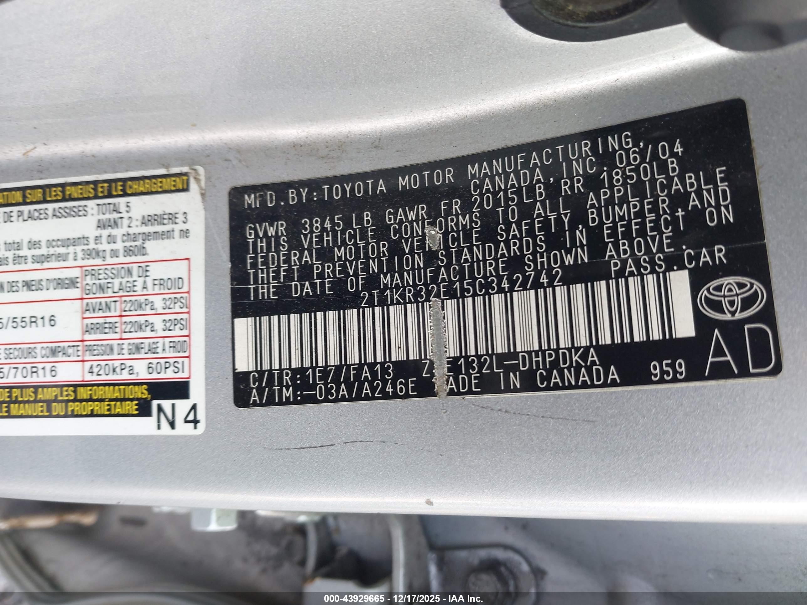 TOYOTA MATRIX image 9