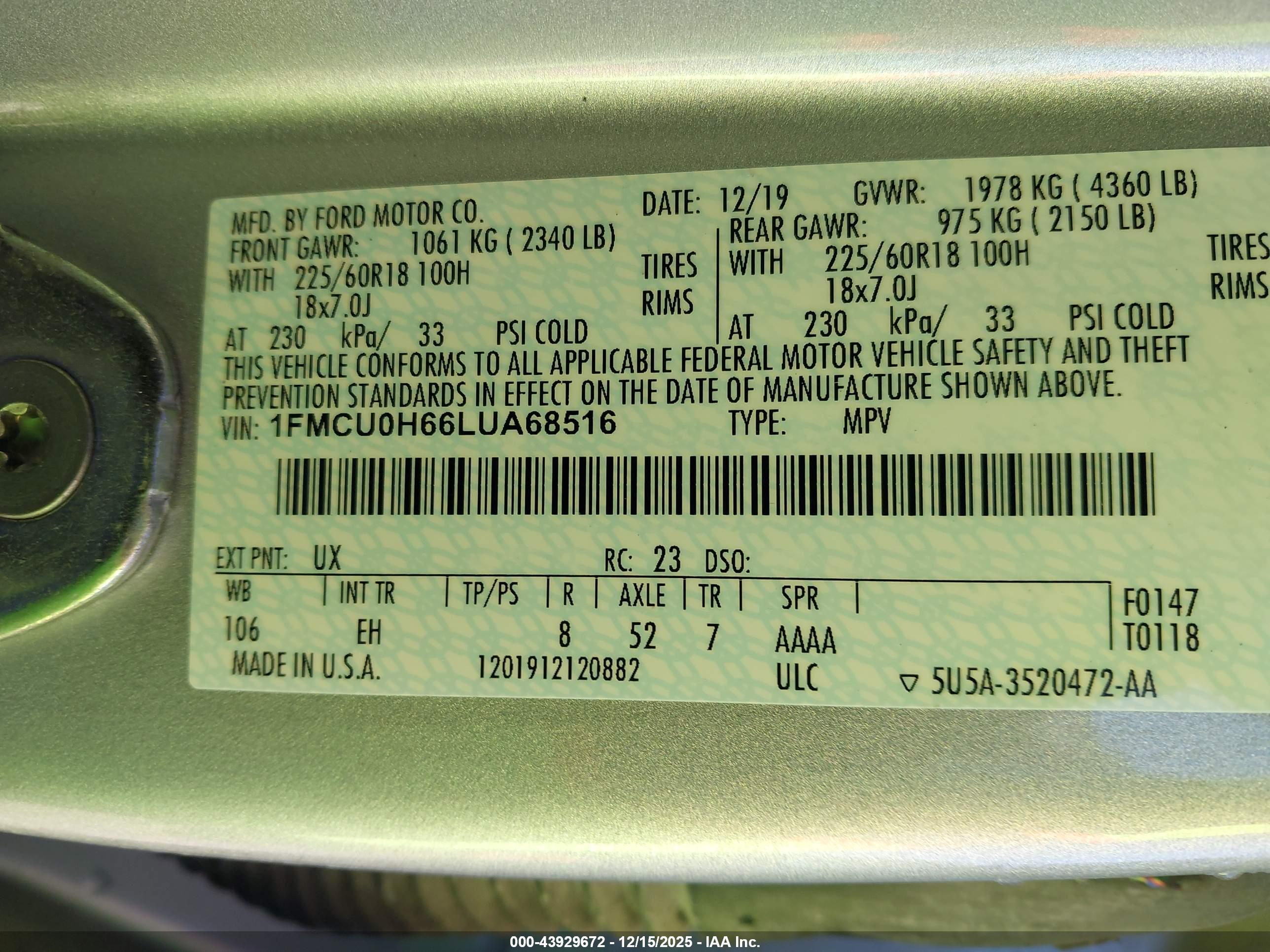 FORD ESCAPE image 9