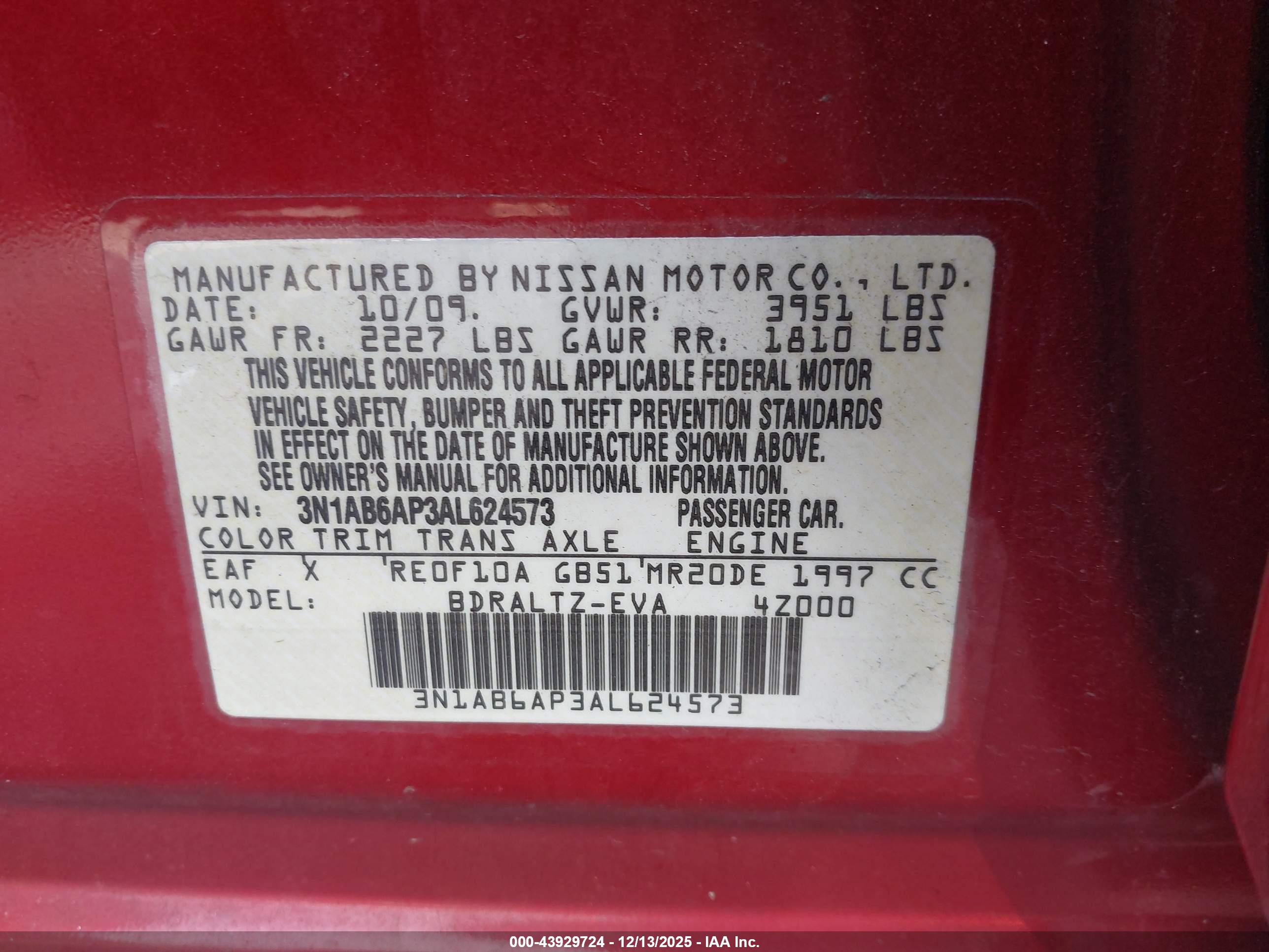 NISSAN SENTRA image 9