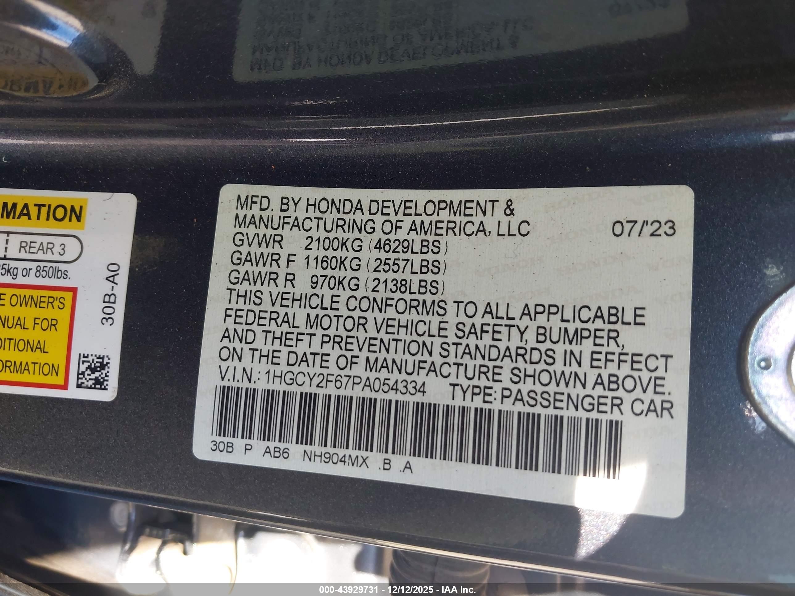 HONDA ACCORD image 9