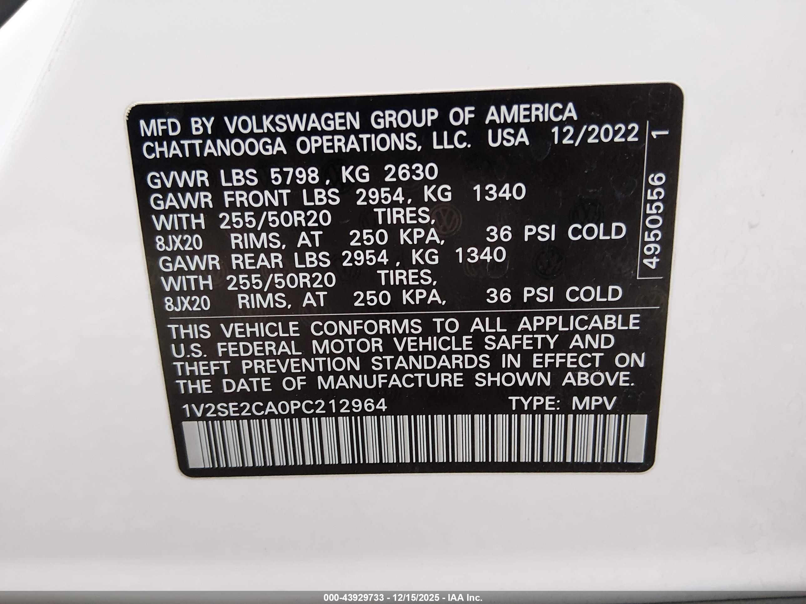 VOLKSWAGEN ATLAS image 9